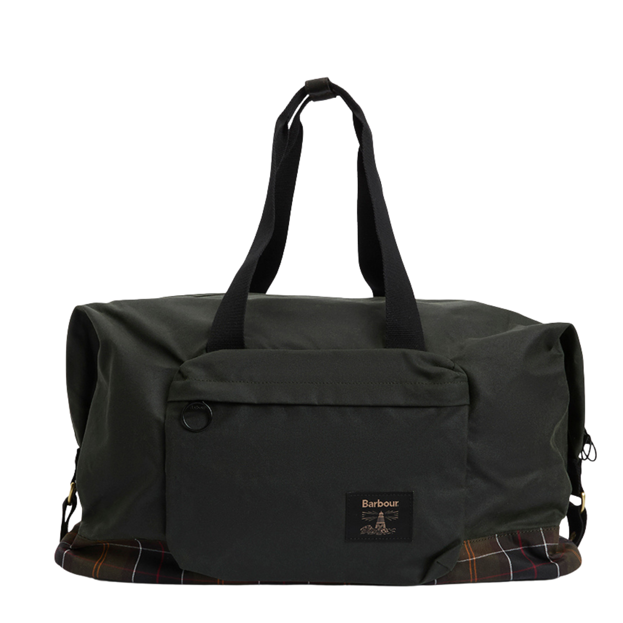 Mens Barbour Sage/Classic Tartan Field Wax Holdall