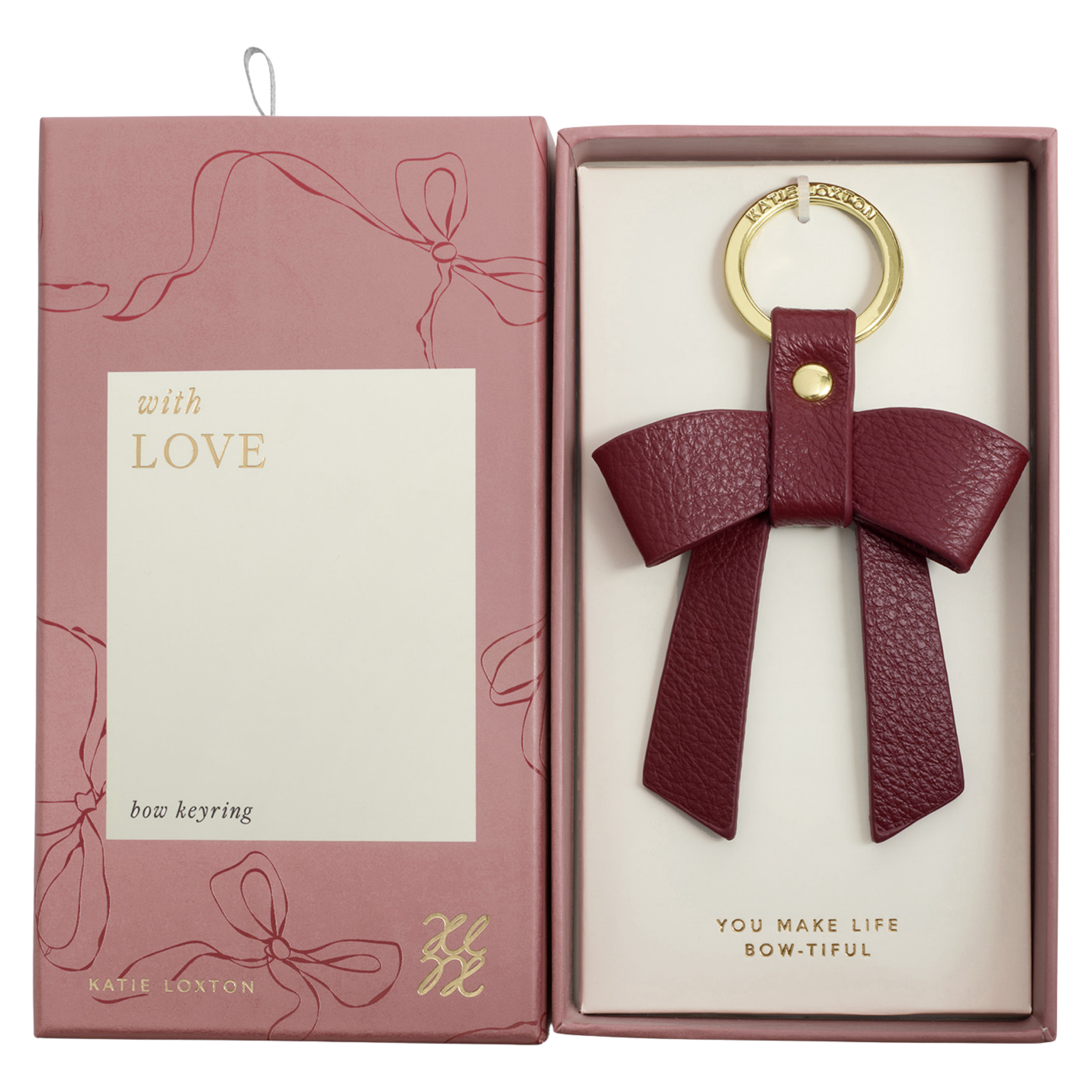 Womens Katie Loxton Cherry Bow-tiful Boxed Keyring