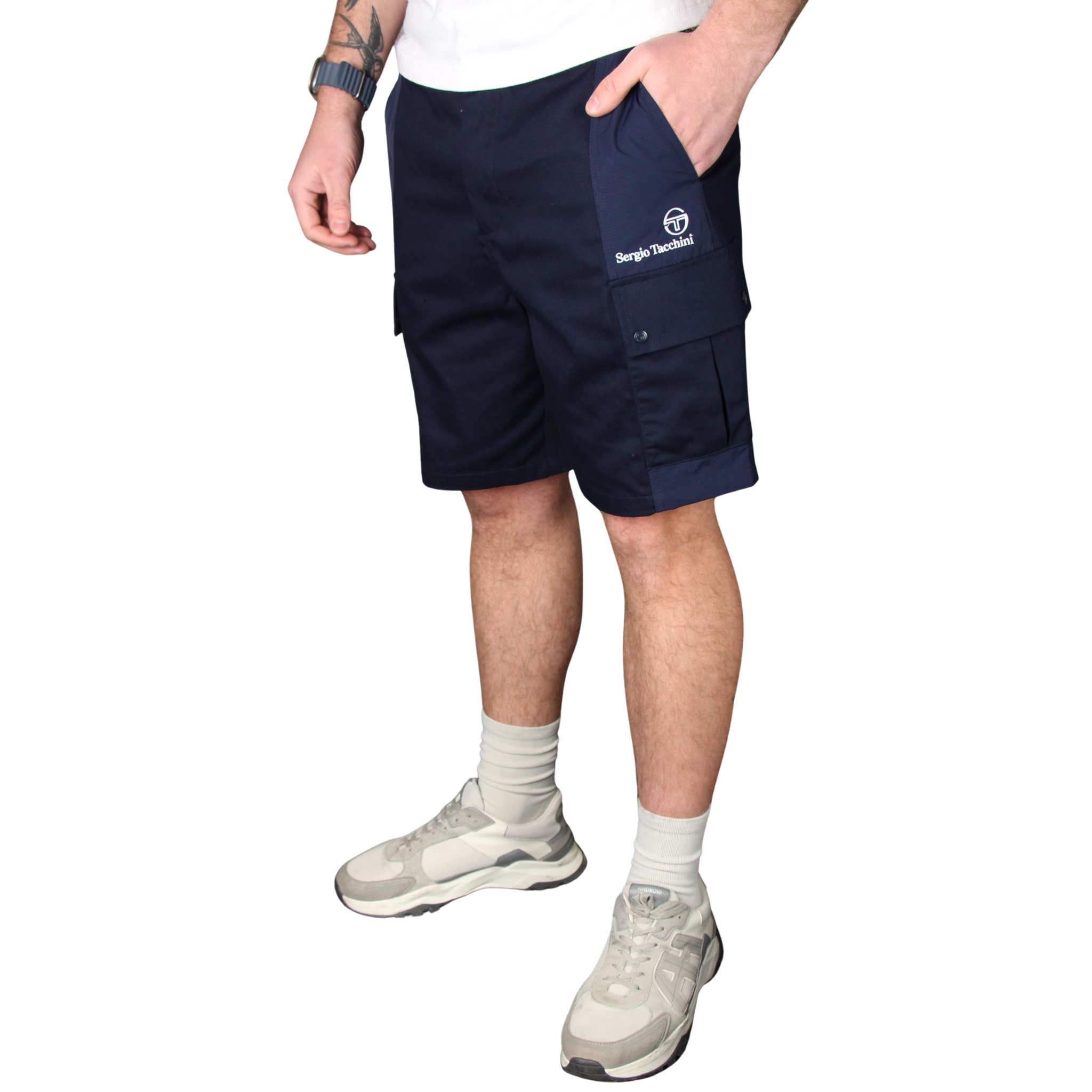 Mens Sergio Tacchini Maritime Blue Calisti Shorts