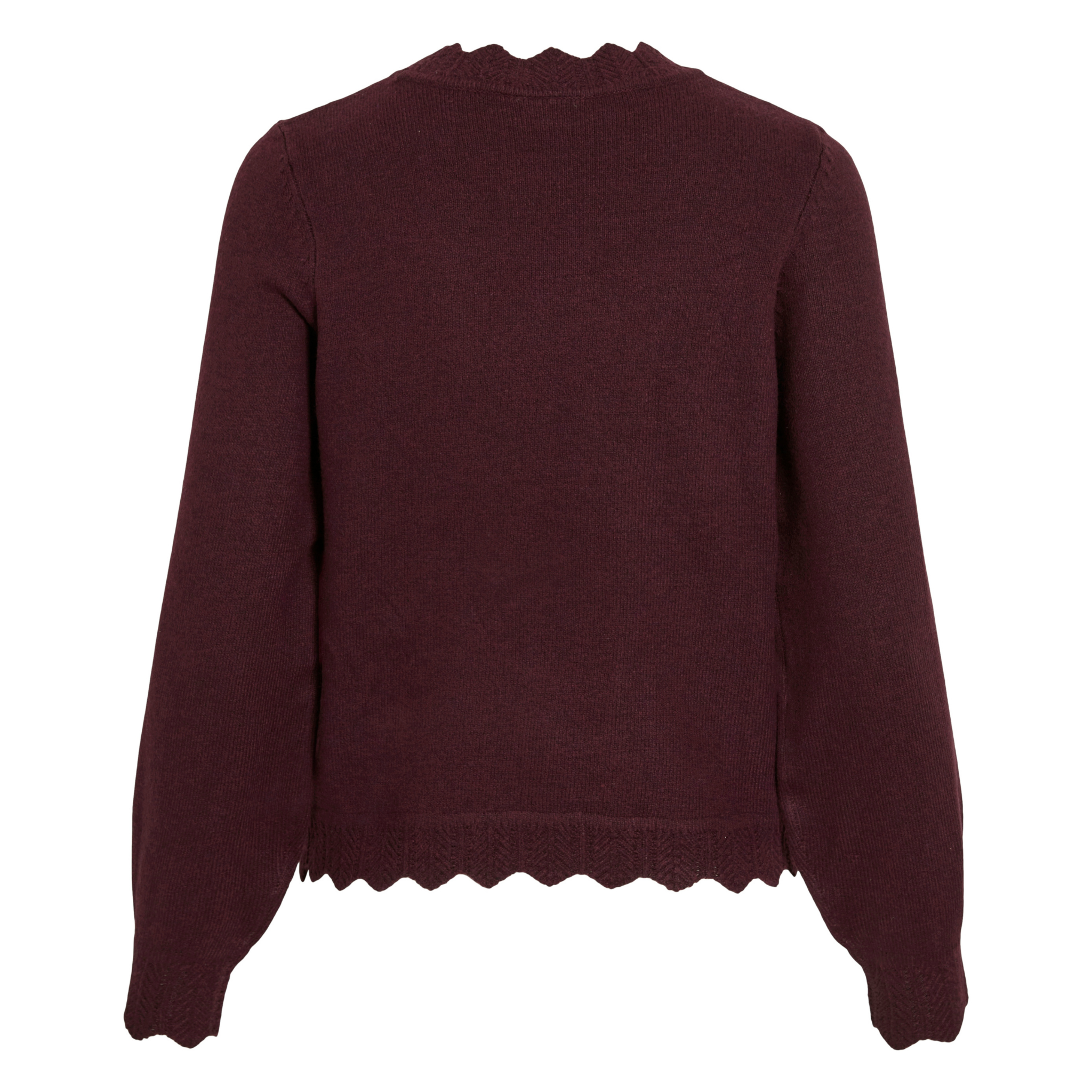 Womens Vila Fig Melange Vinikolina Knitted Jumper