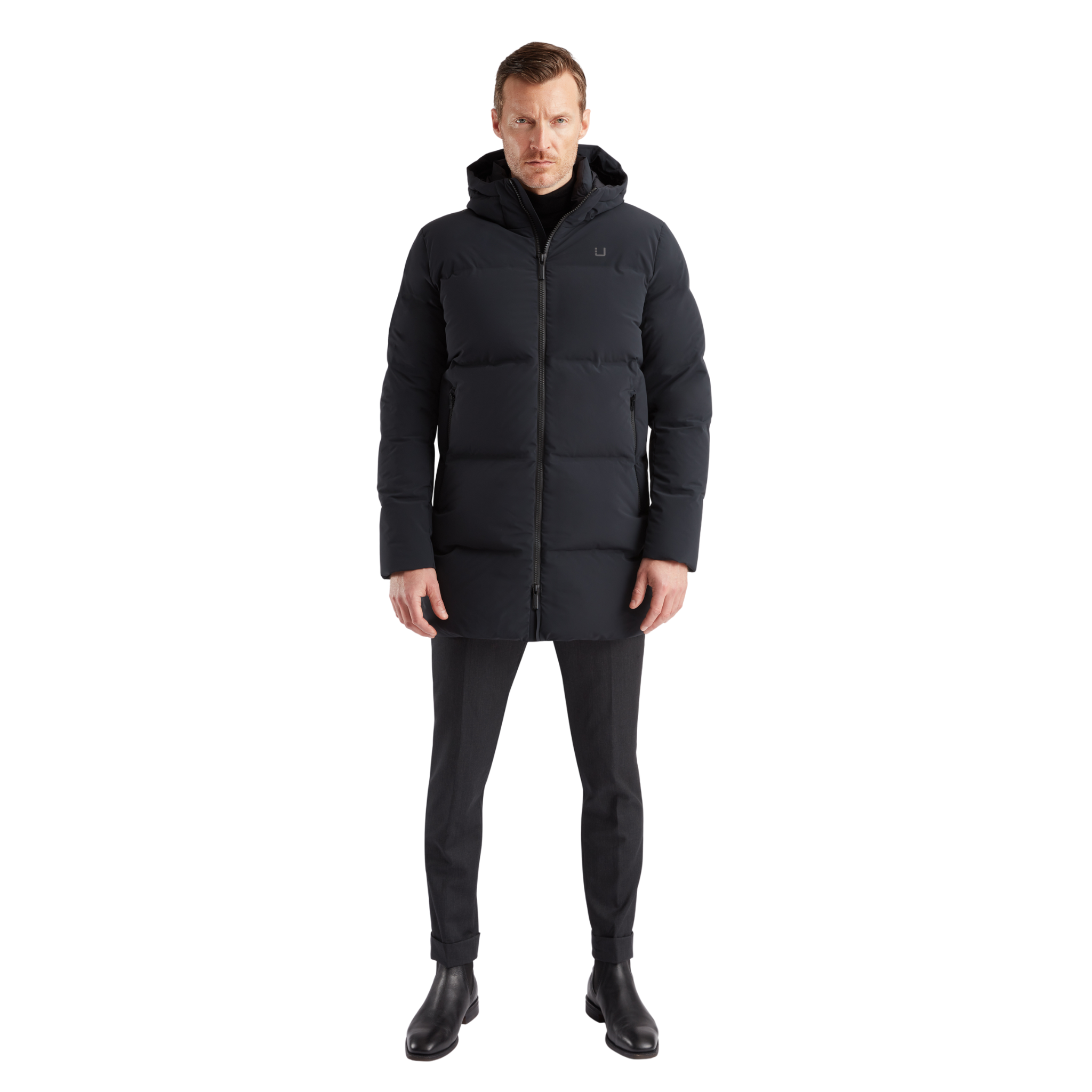 Mens UBR Black Titan Down Parka