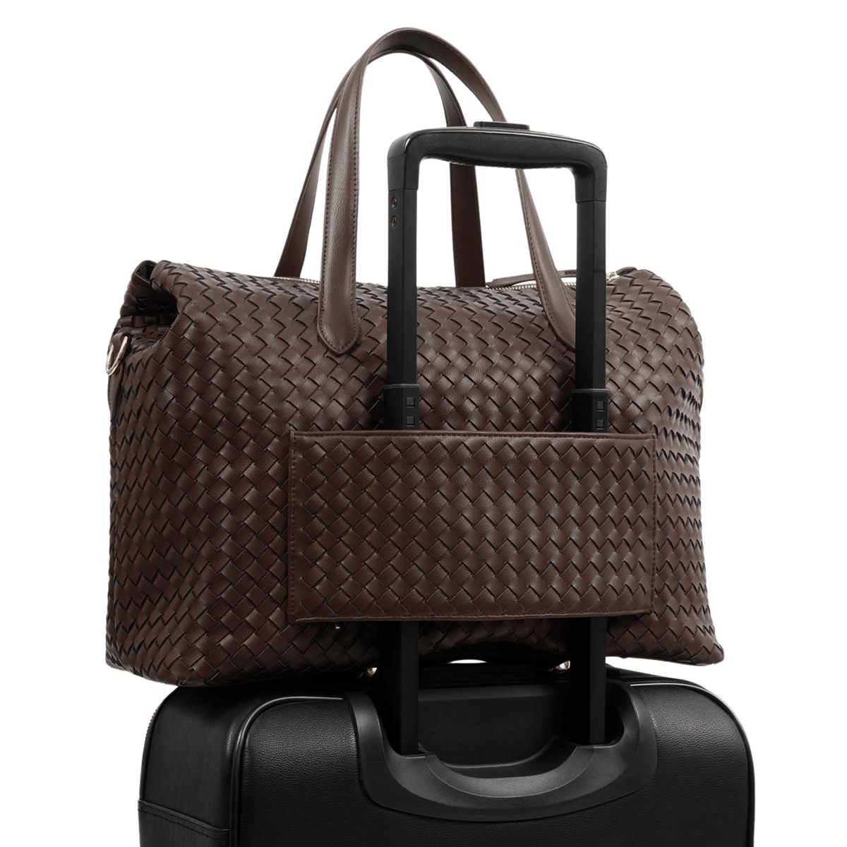 Womens Katie Loxton Chocolate Milan Hand Woven Cabin Bag