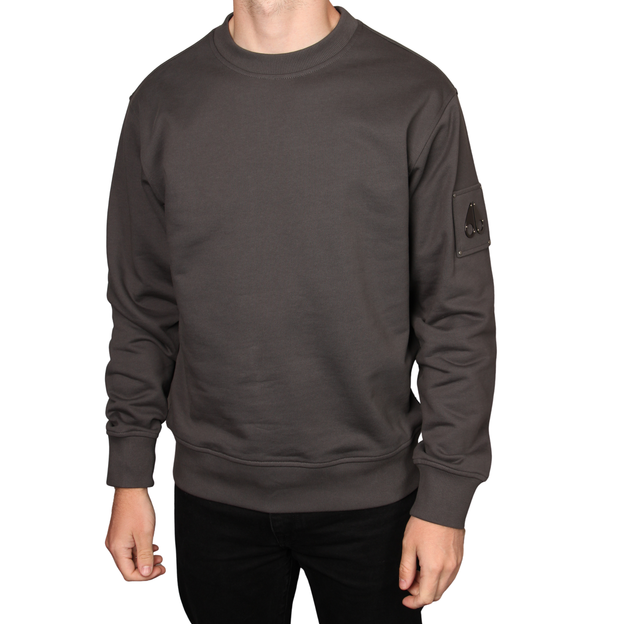 Mens Moose Knuckles Cement Hartsfield Sweatshirt