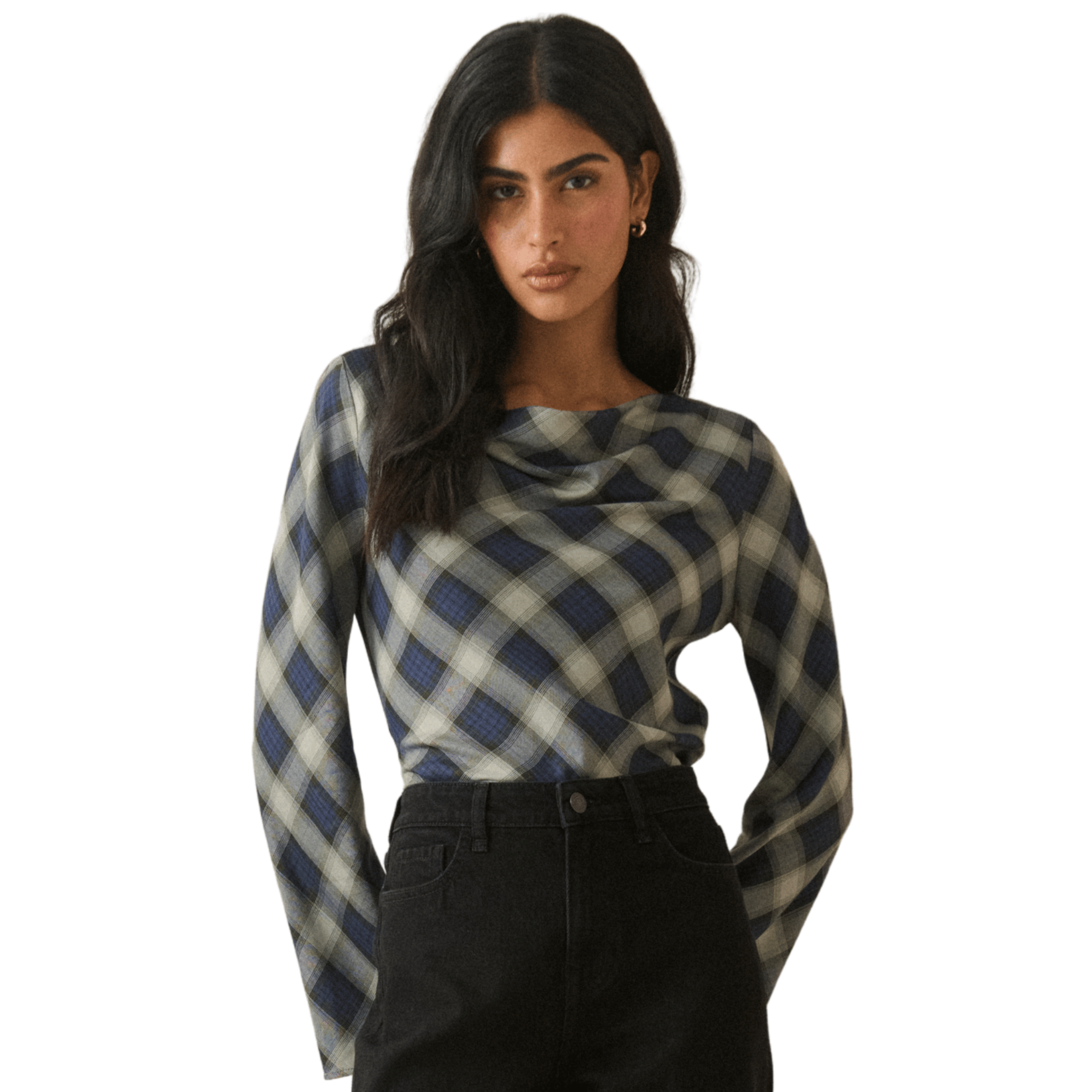 Womens Nobody's Child Blue Cruz Top