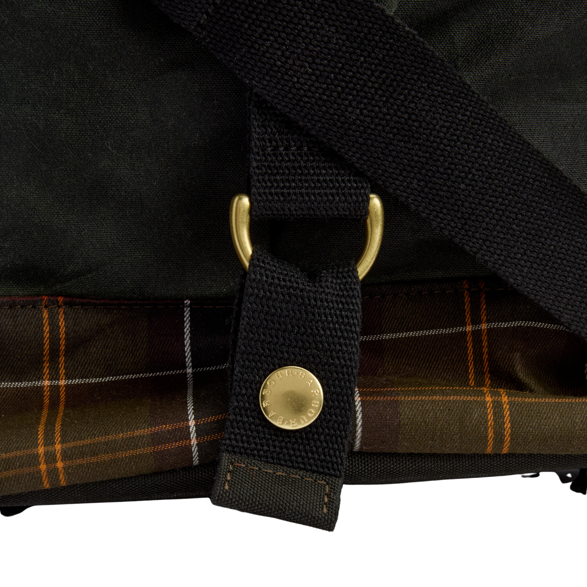 Mens Barbour Sage/Classic Tartan Field Wax Holdall