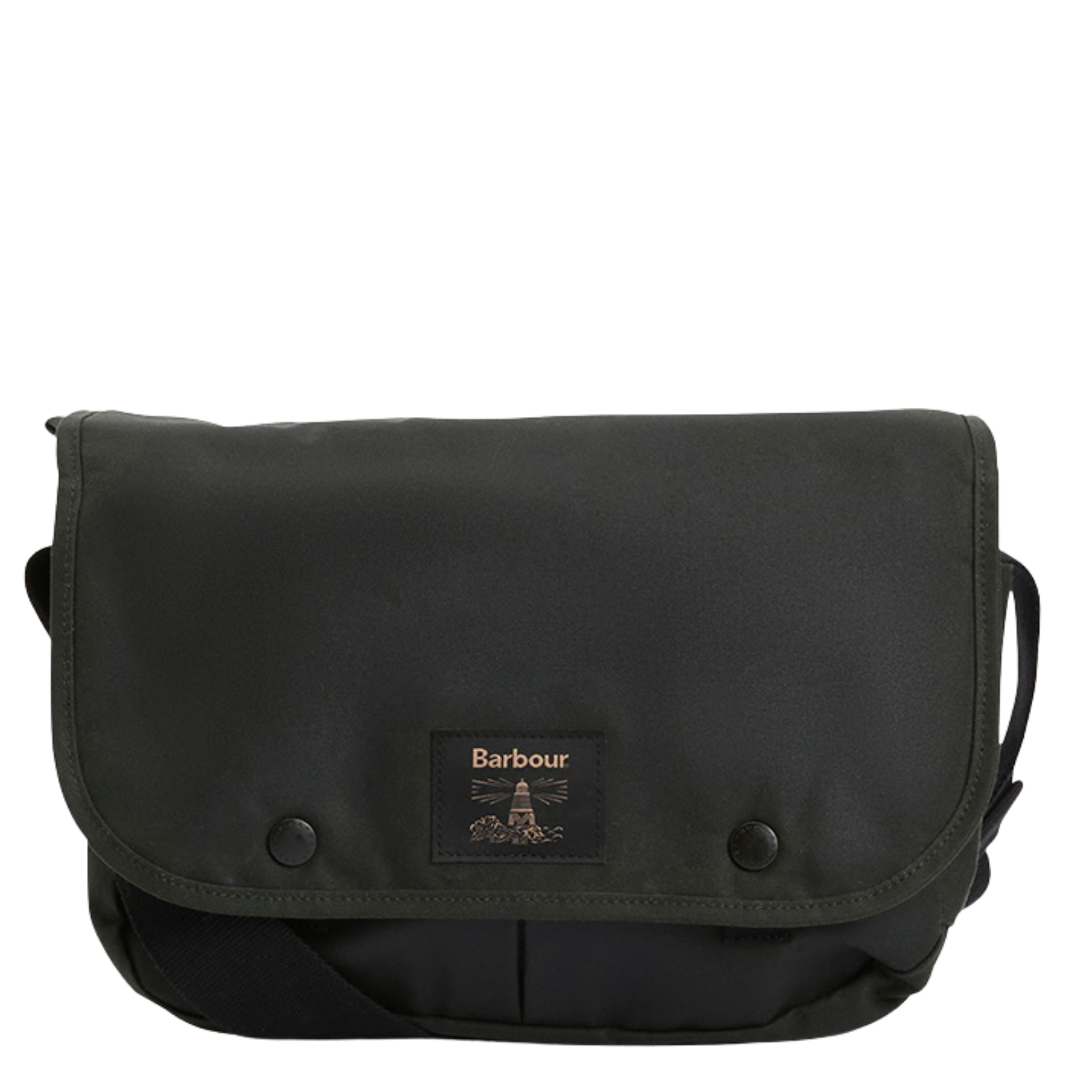 Mens Barbour Sage Field Wax Riever Crossbody Bag