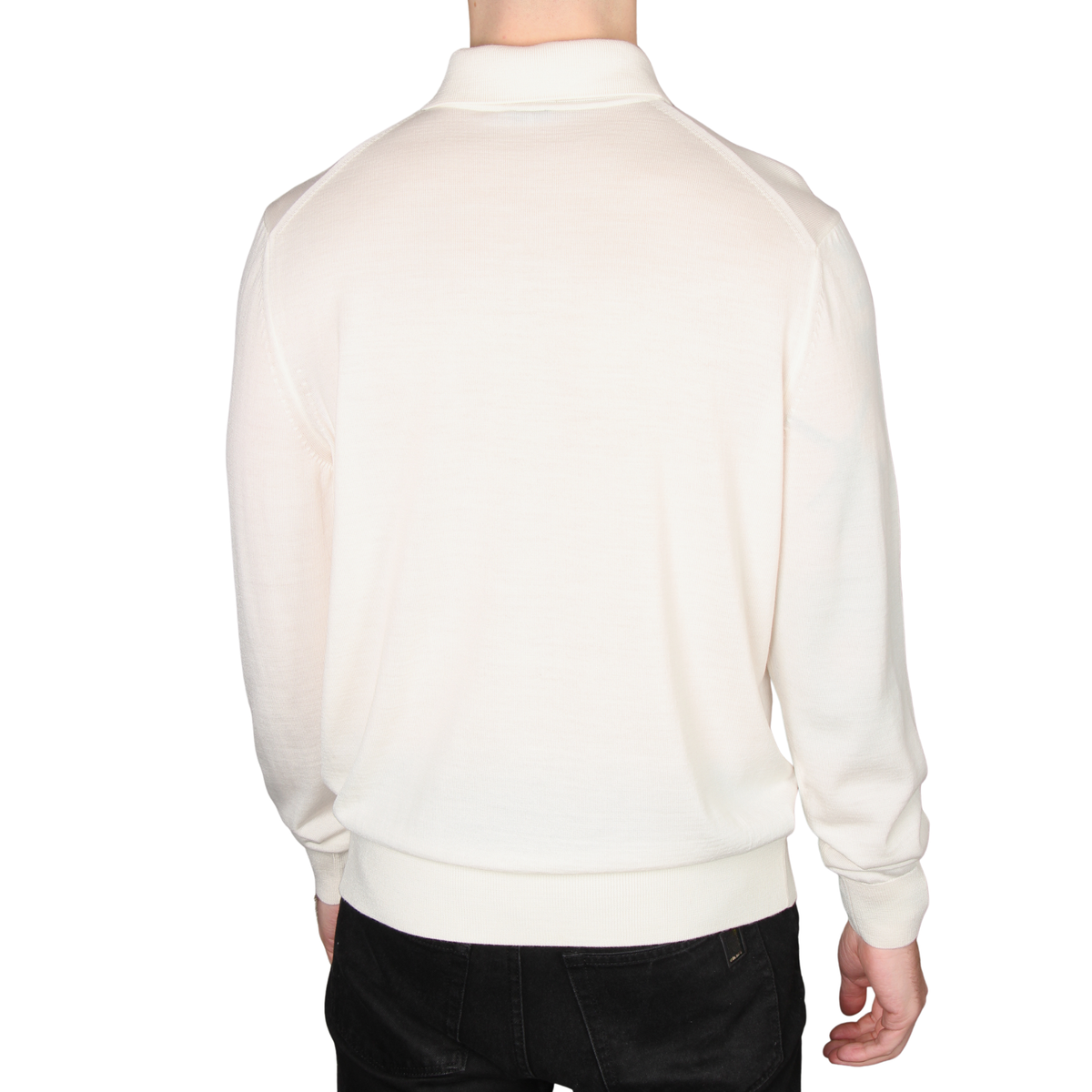 Mens BOSS Natural H-Lancione Knitted L/s Polo
