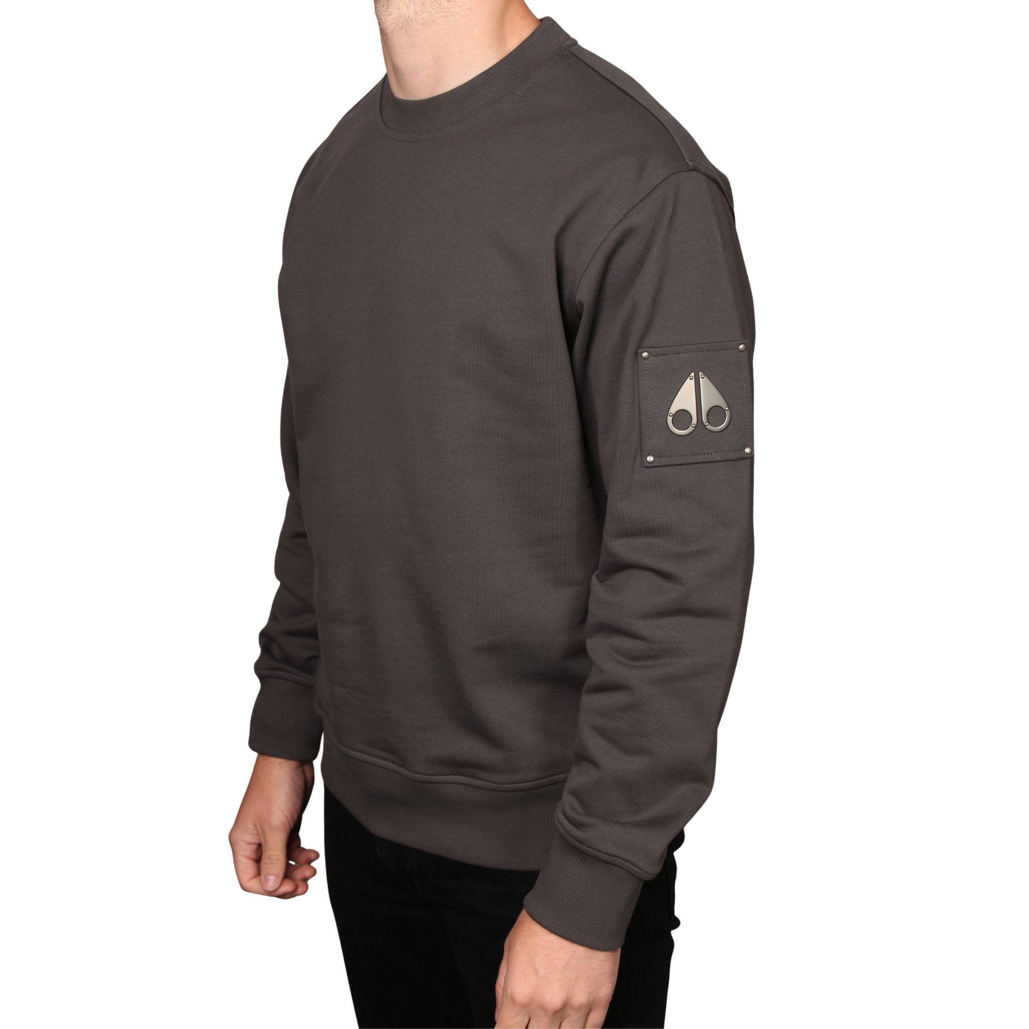 Mens Moose Knuckles Cement Hartsfield Sweatshirt