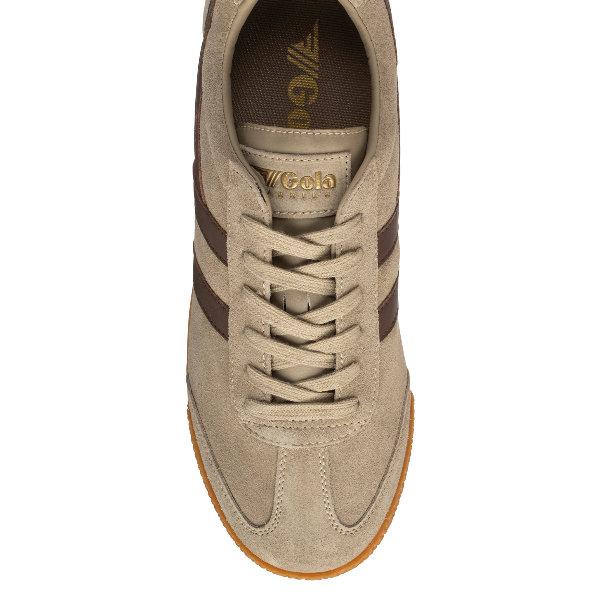 Mens Gola Cappuccino/Root Harrier Trainers