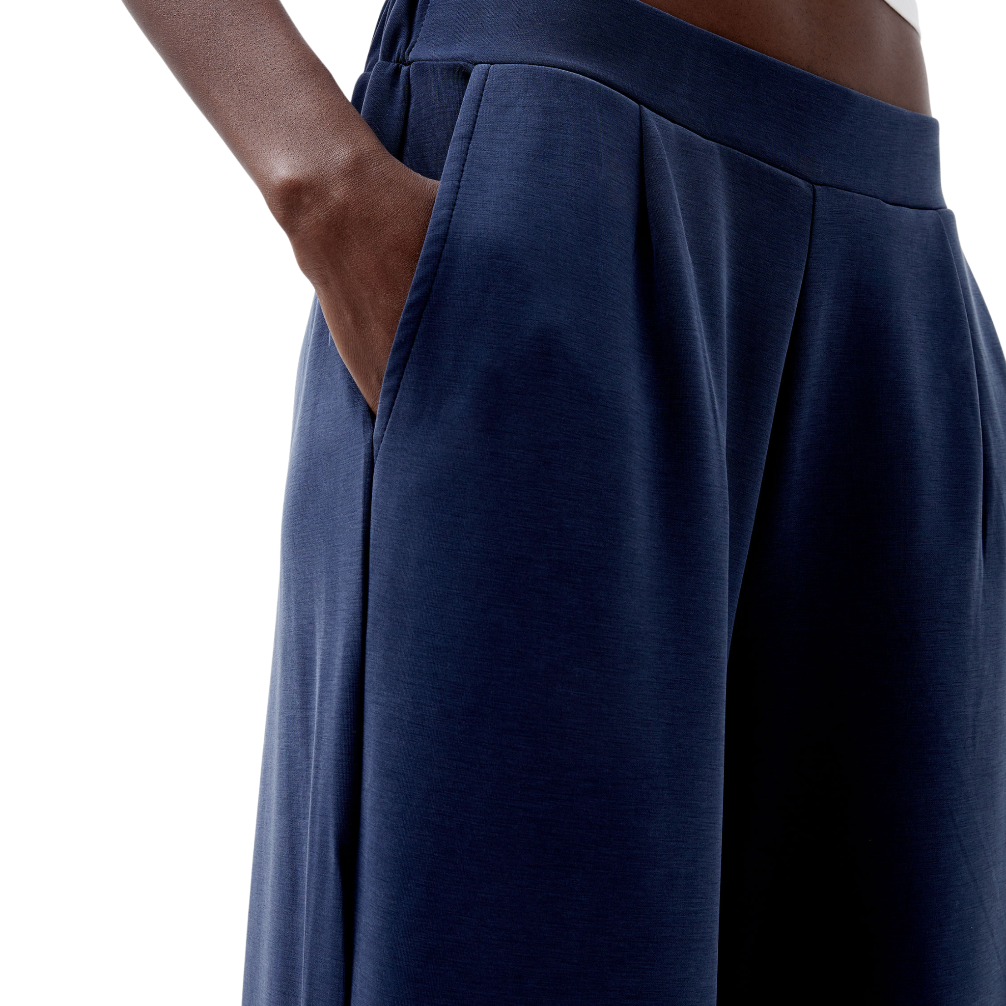 Womens French Connection Midnight Blue Wren Wide Leg Trousers