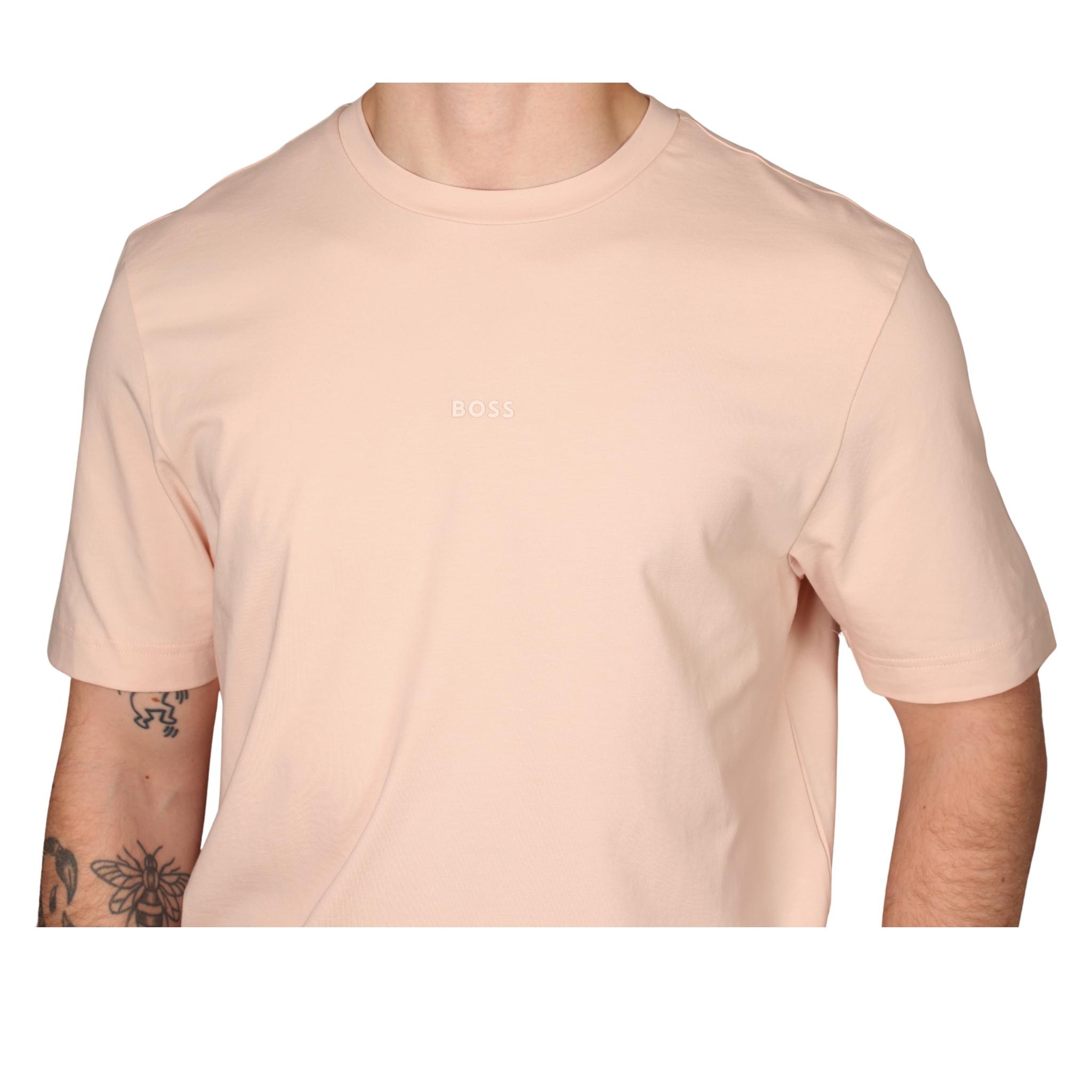 Mens BOSS Light Pink Tchup S/s T Shirt