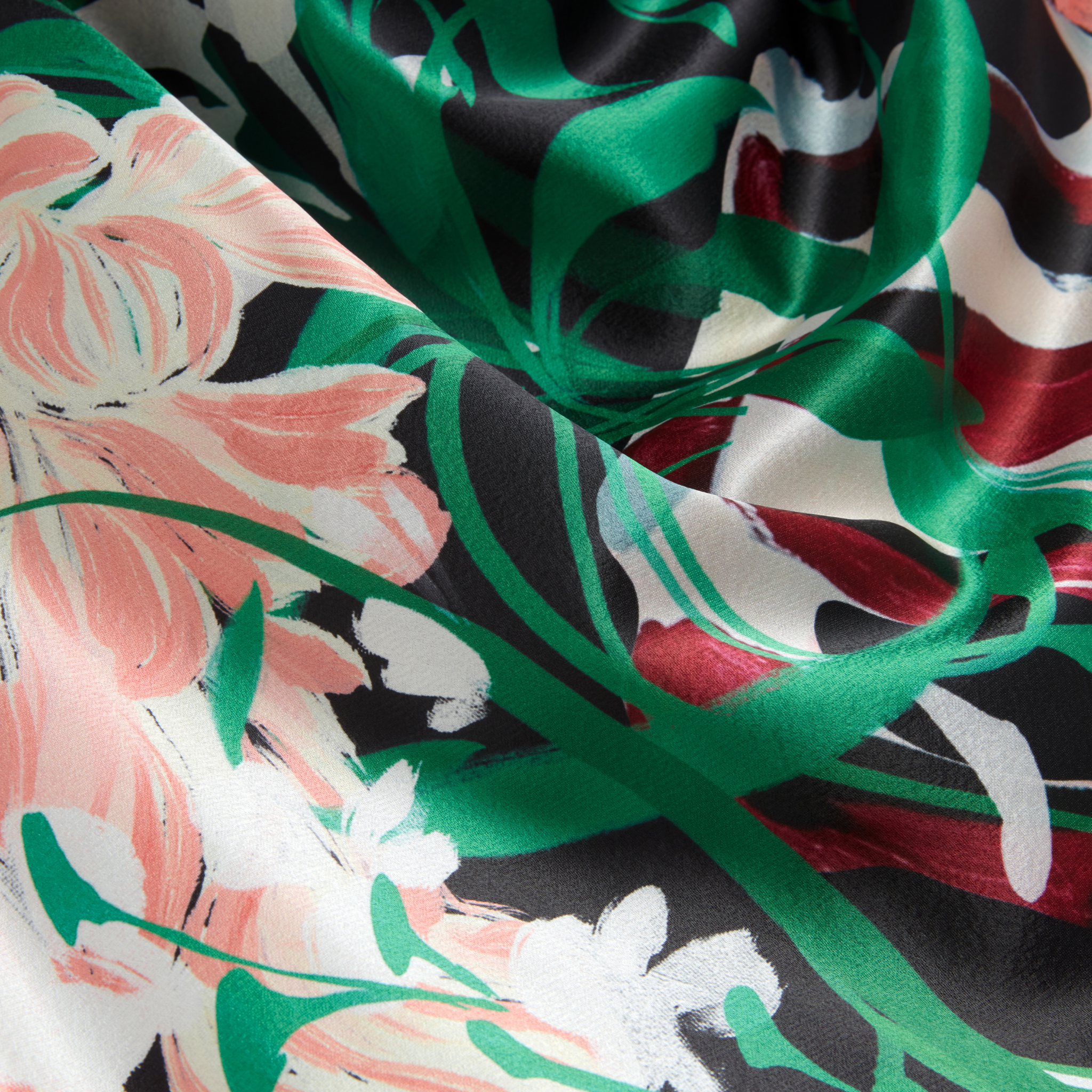 Womens Ted Baker Black Ehlanor Drape Neck Printed Midi Dress