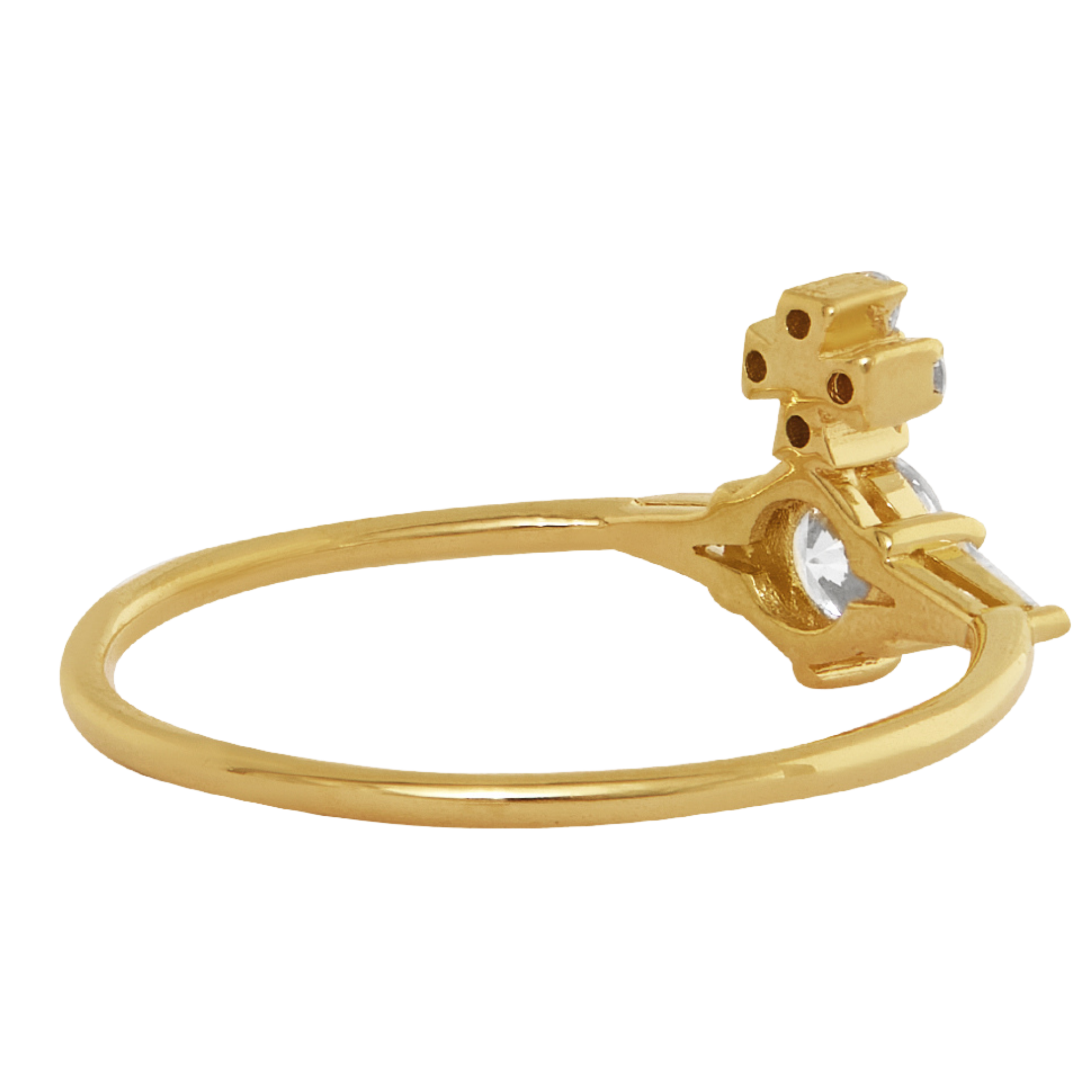 Vivienne Westwood Gold/White CZ Ofelia Ring