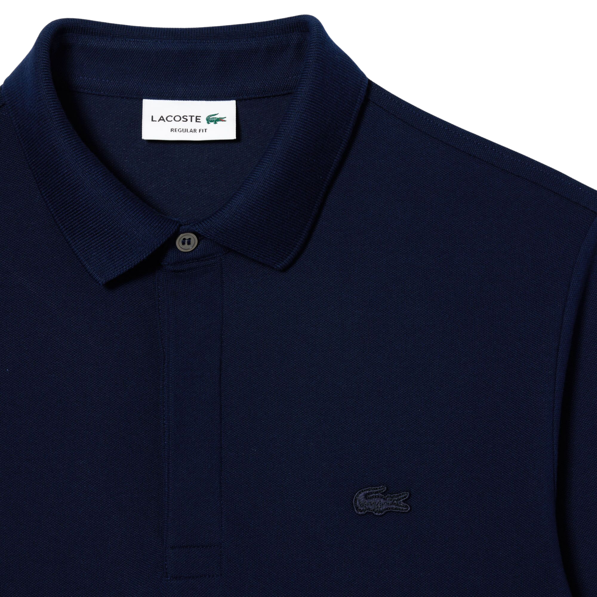 Mens Lacoste Navy Paris Smart Regular Fit L/s Polo Shirt