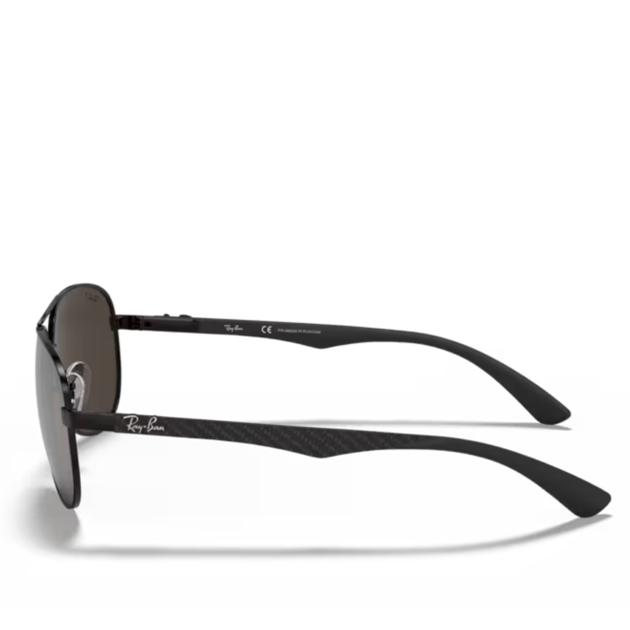 Mens 002/K7 Black/Mirror Polarized RB8313 Carbon Fibre Sunglasses