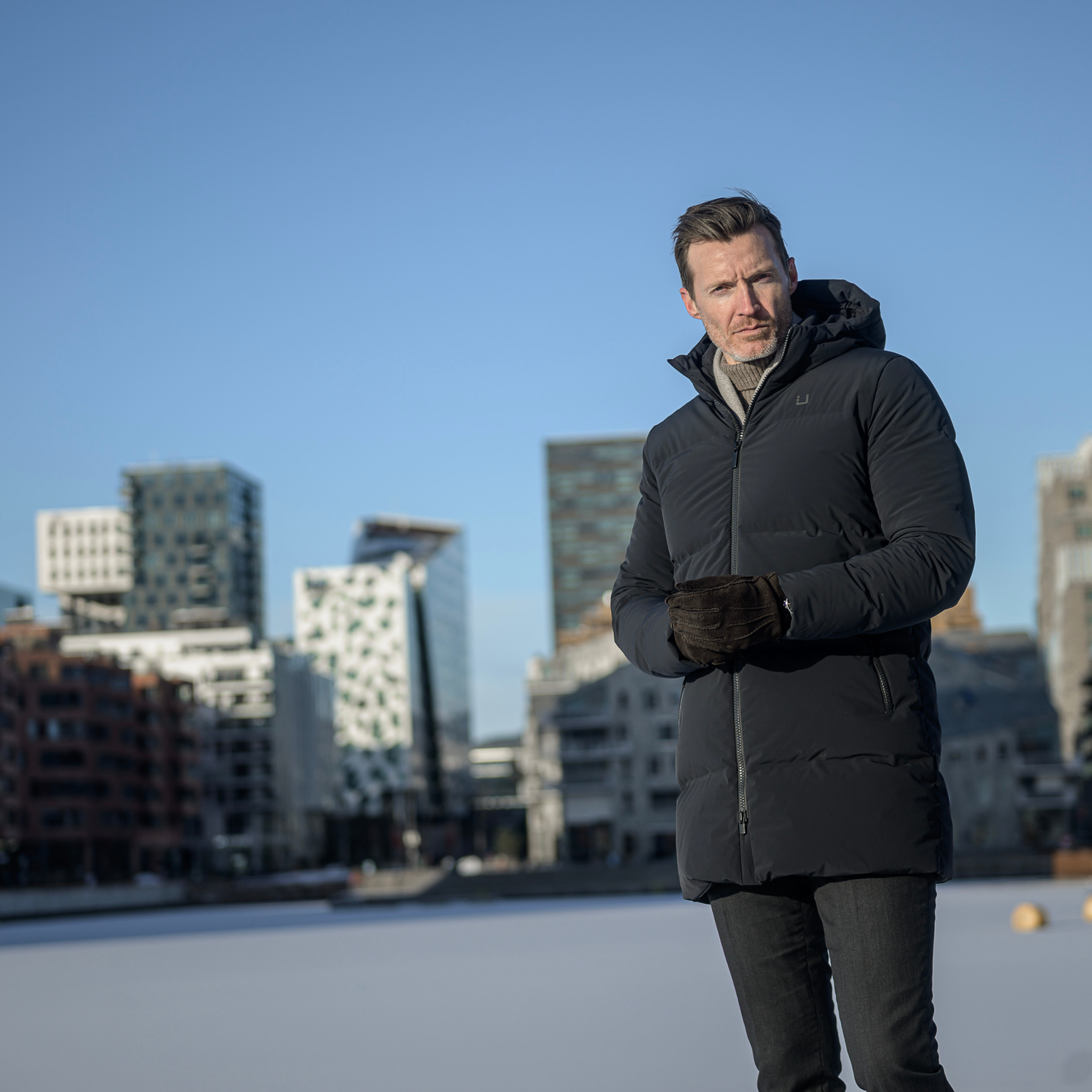 Mens UBR Black Titan Down Parka