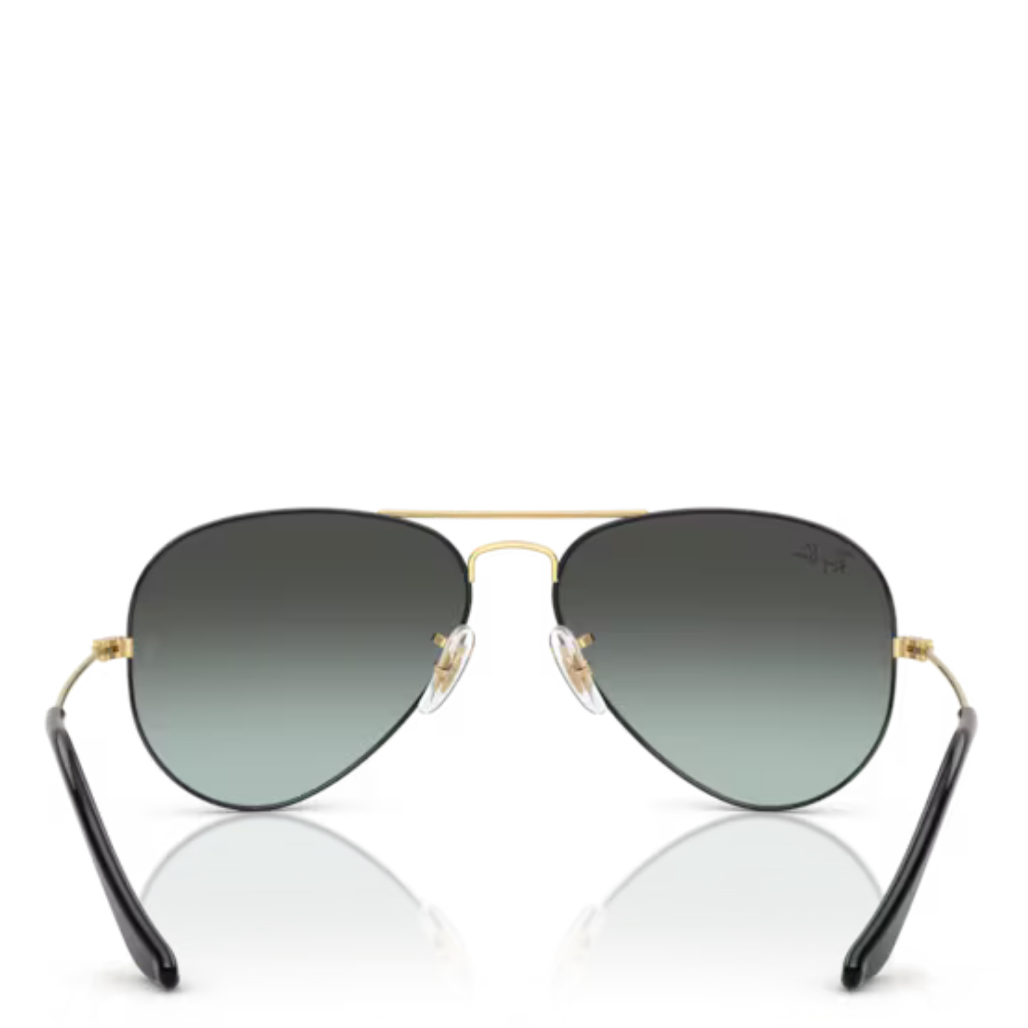 Unisex Ray-Ban 9271GK Black on Arista RB3025 Aviator Large Metal Sunglasses