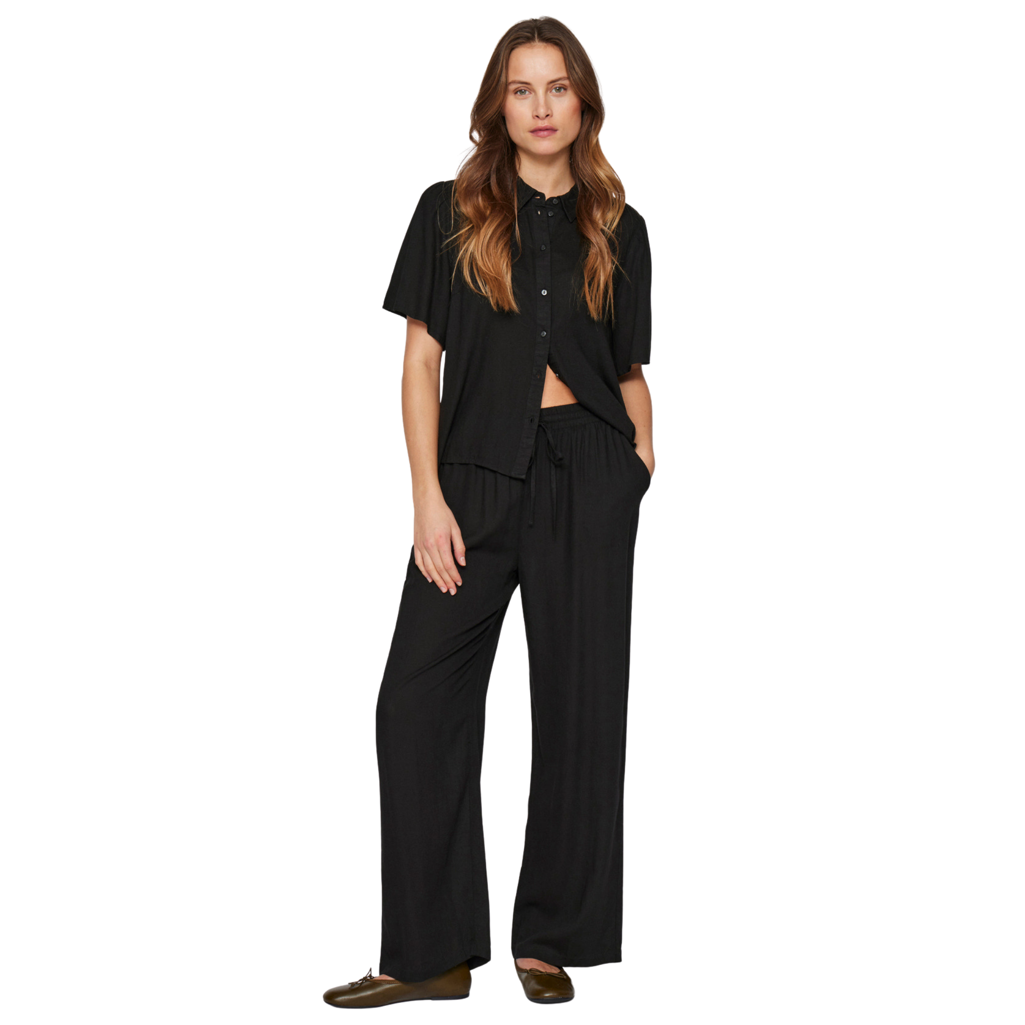 Womens Vila Black Vipricil 7/8 Pants