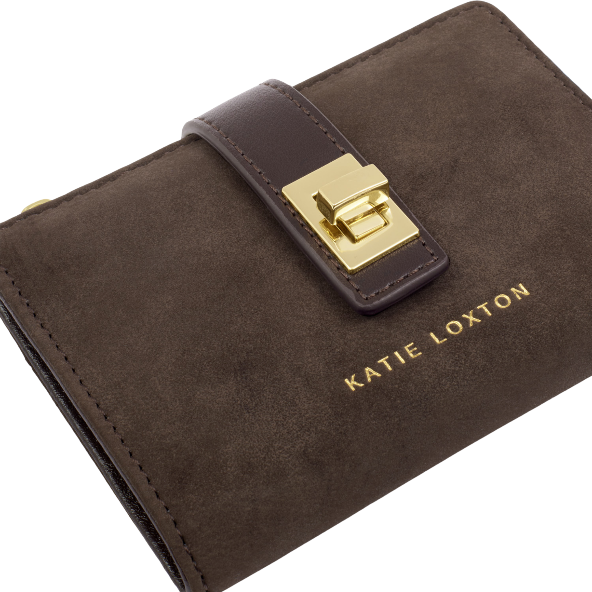 Womens Katie Loxton Bitter Chocolate Orin Twist Lock Purse