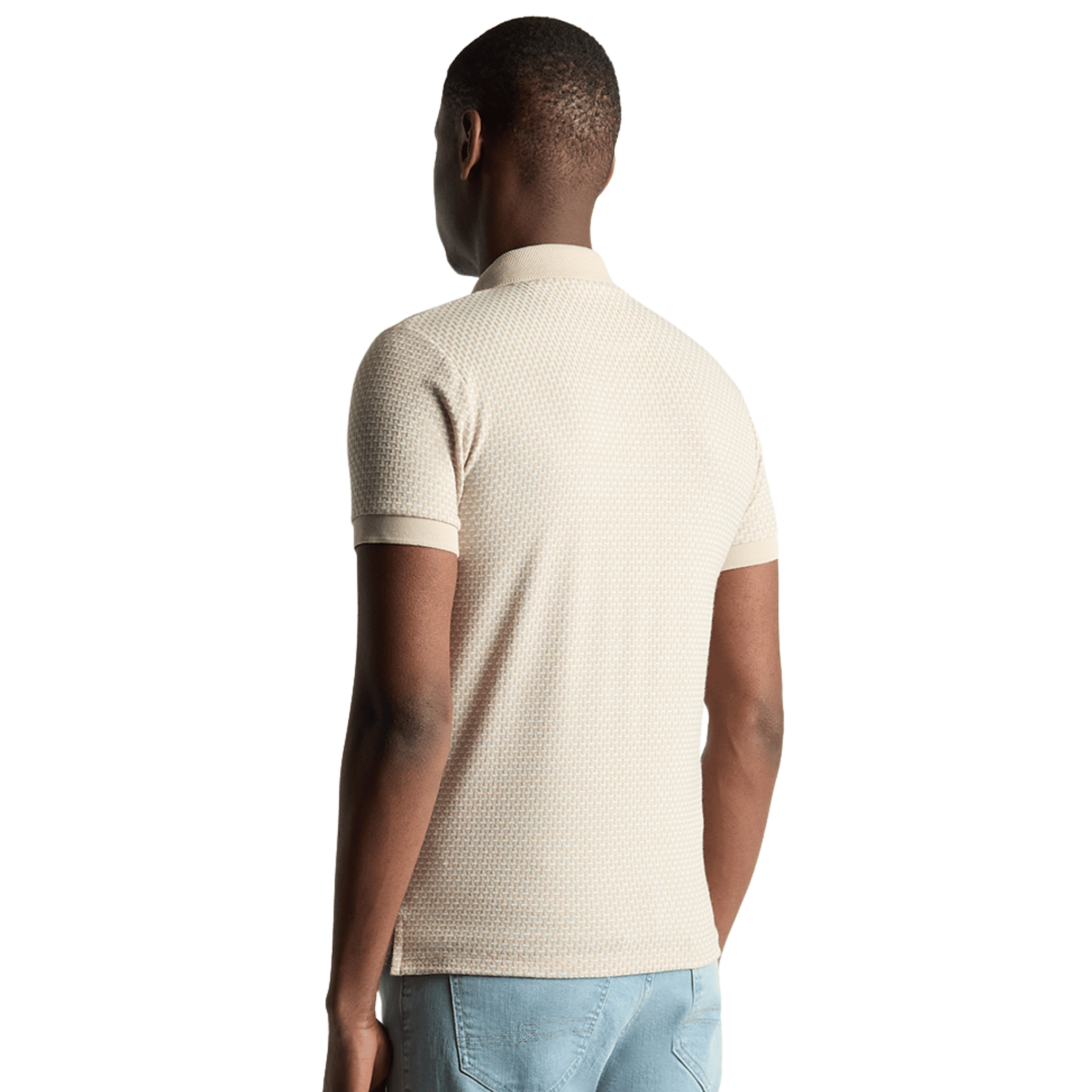 Mens Remus Uomo Stone Basket Weave S/s Polo Shirt
