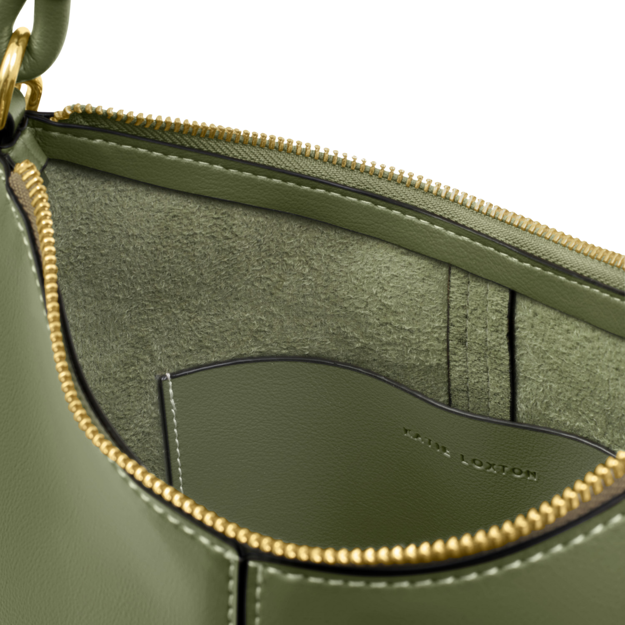 Womens Katie Loxton Khaki Hallie Satchel Bag