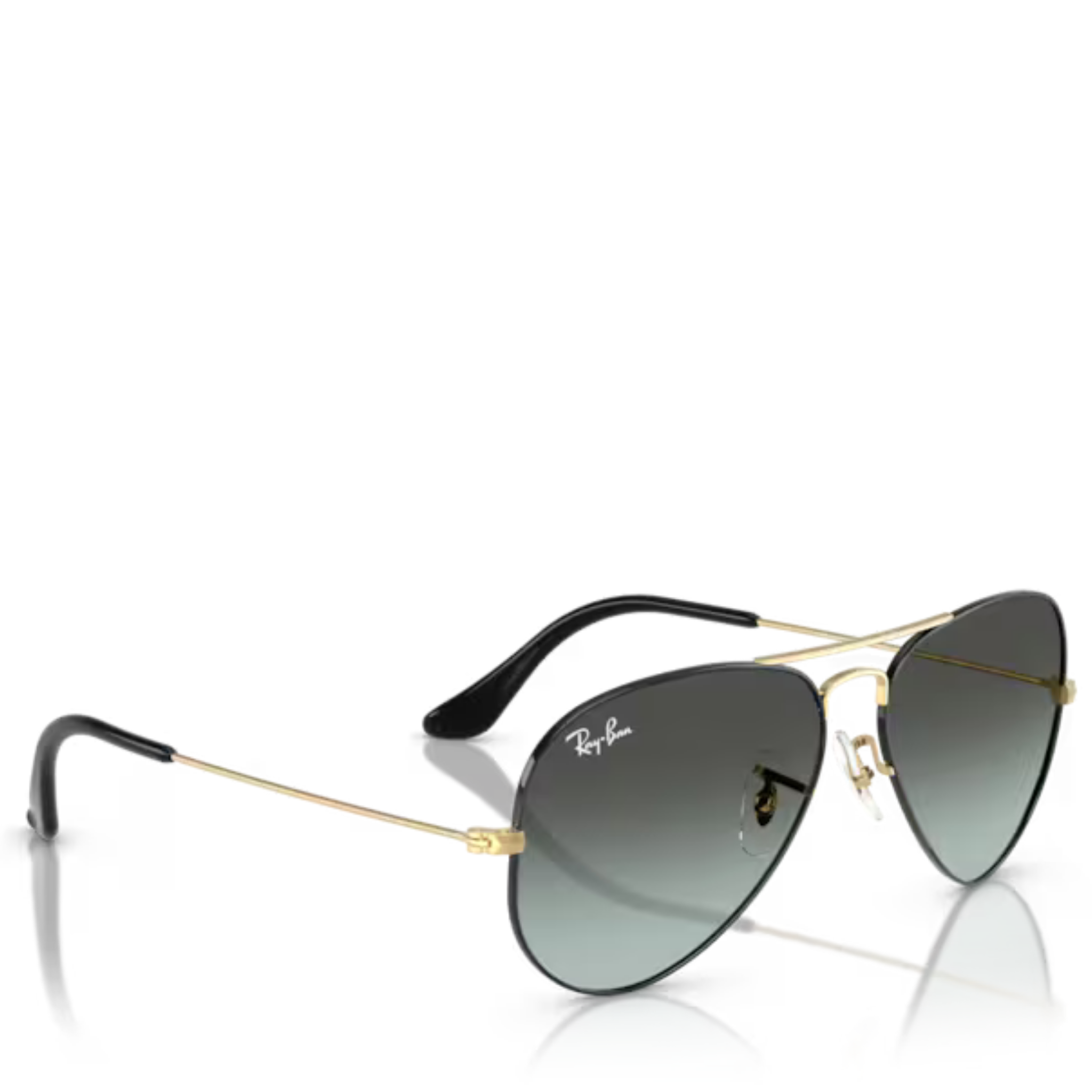 Unisex Ray-Ban 9271GK Black on Arista RB3025 Aviator Large Metal Sunglasses