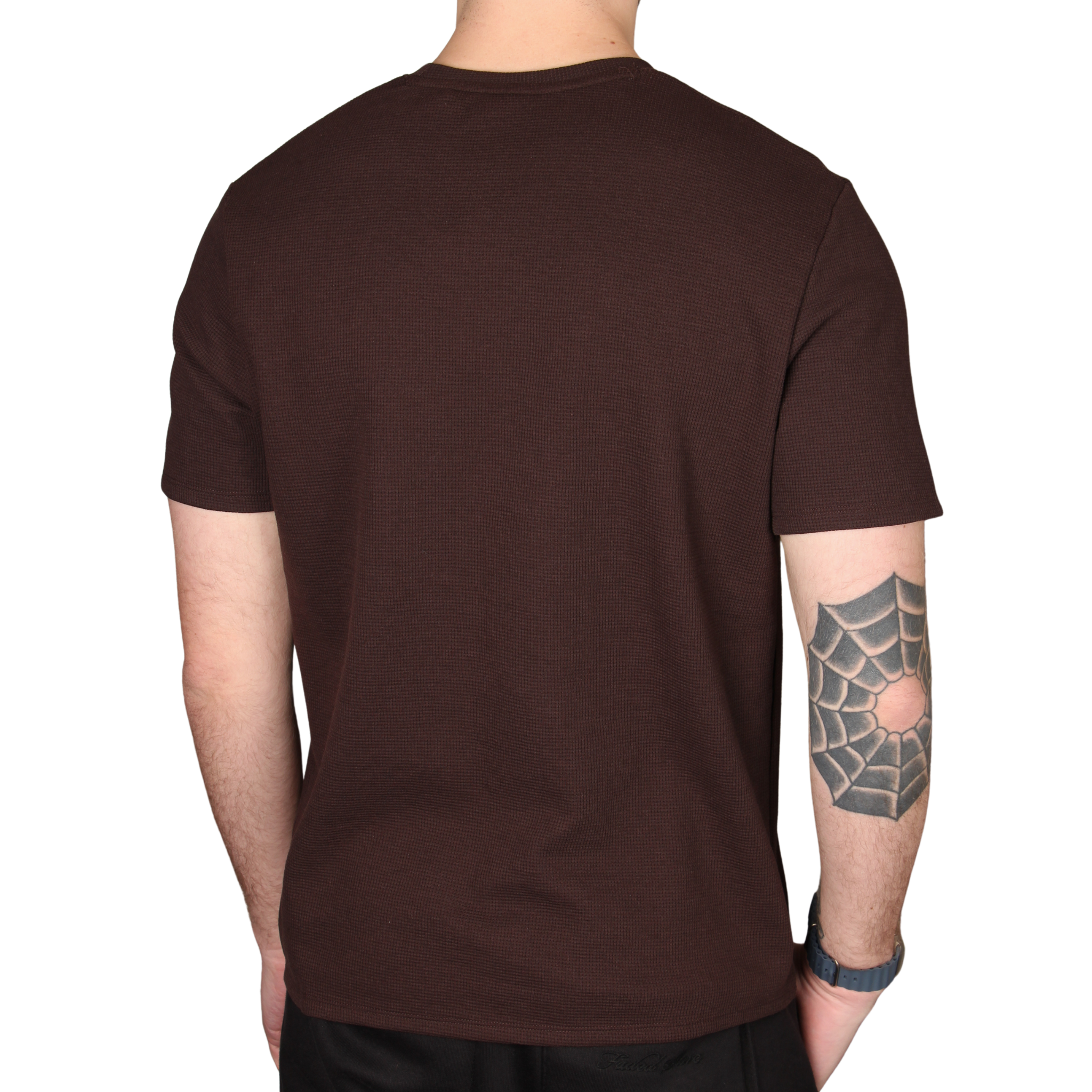 Mens BOSS Dark Brown Waffle Lounge S/s T Shirt