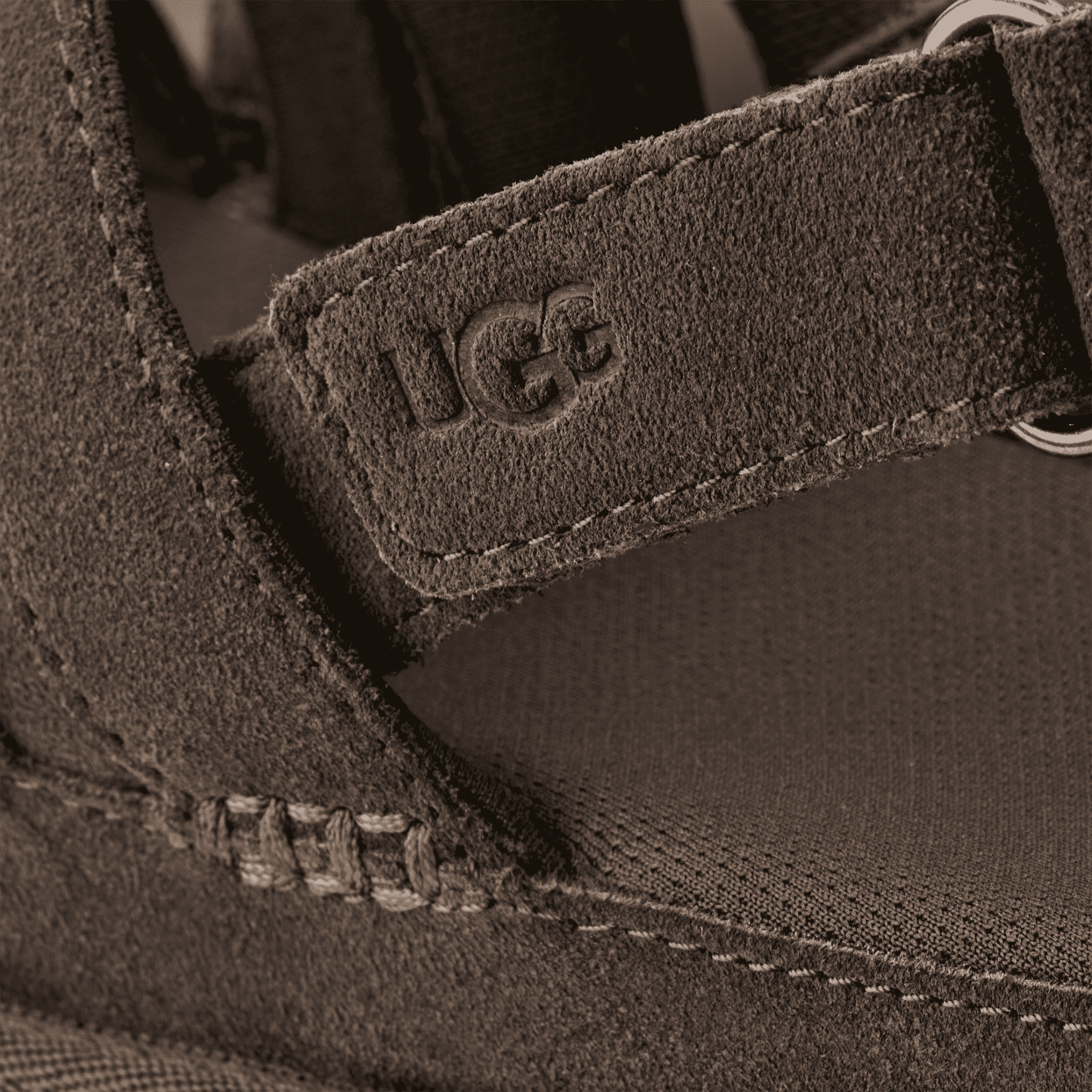 Womens UGG Dense Smoke Goldenstar Gleam Sandals