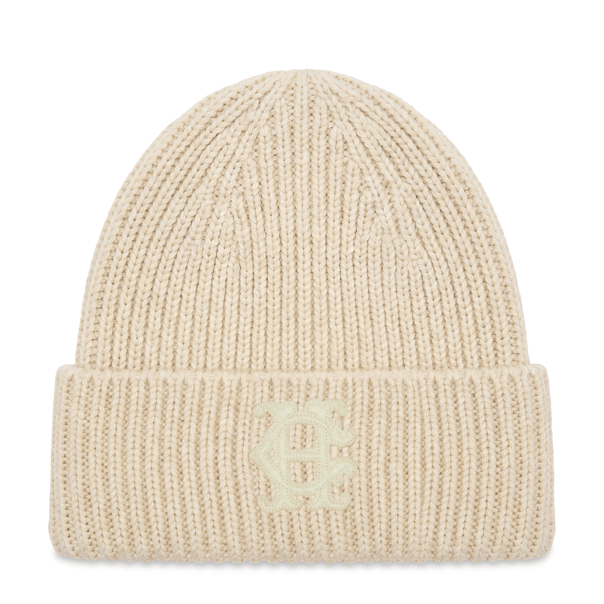 Womens Holland Cooper Ecru Heraldic Beanie