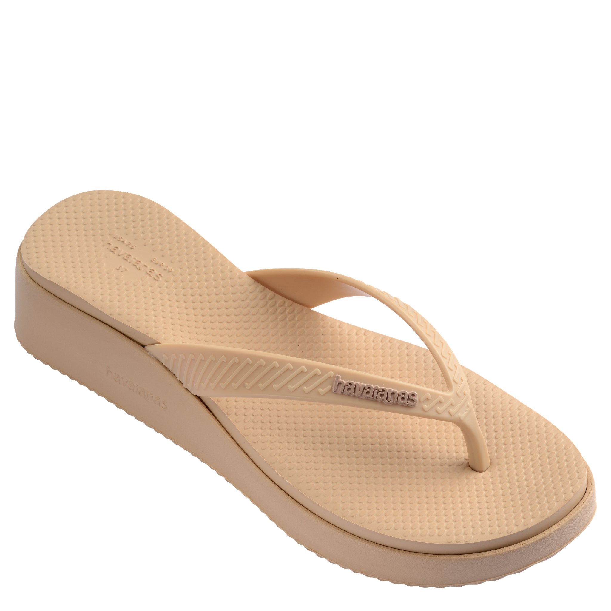 Womens Havaianas Golden High Platform Flip Flops