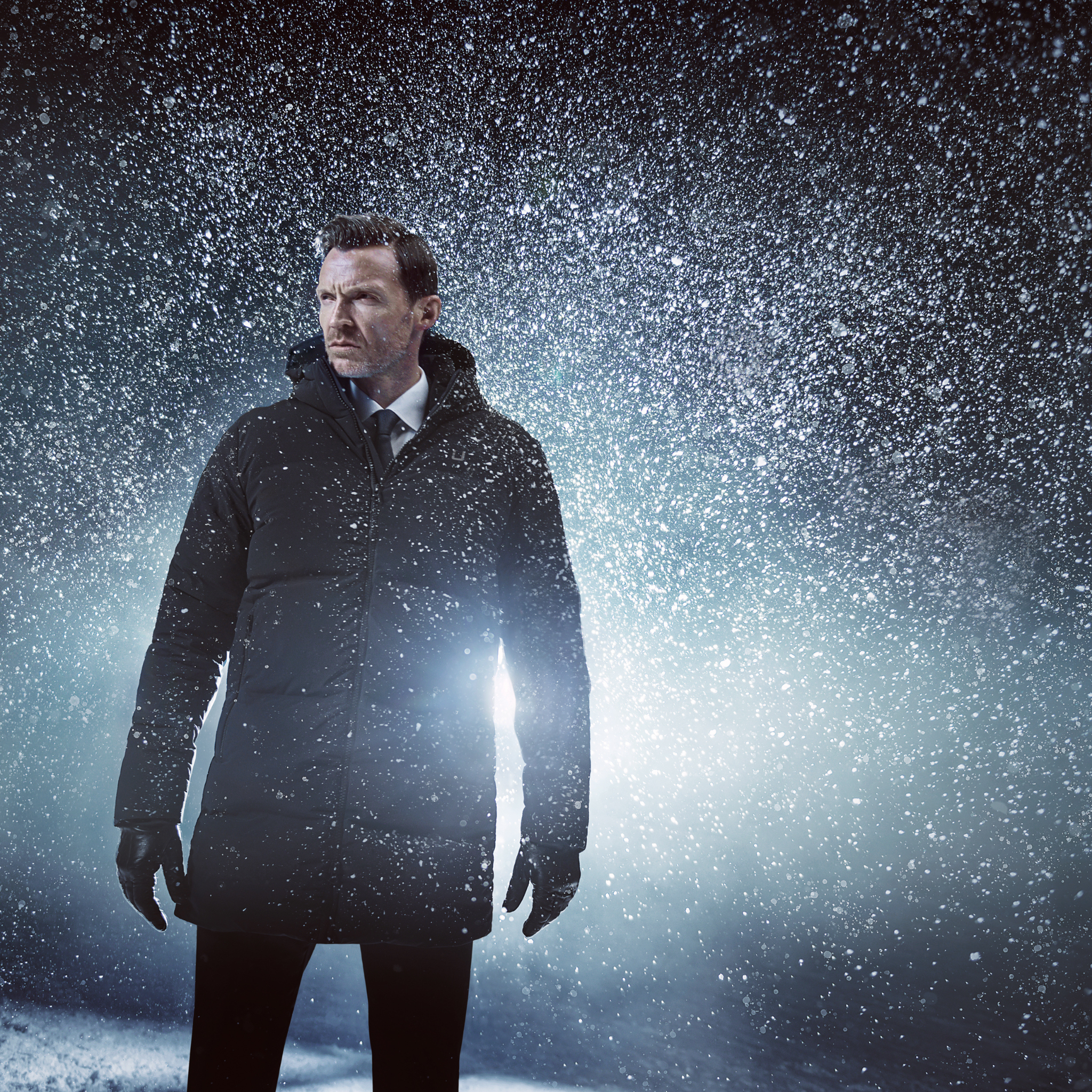 Mens UBR Black Titan Down Parka