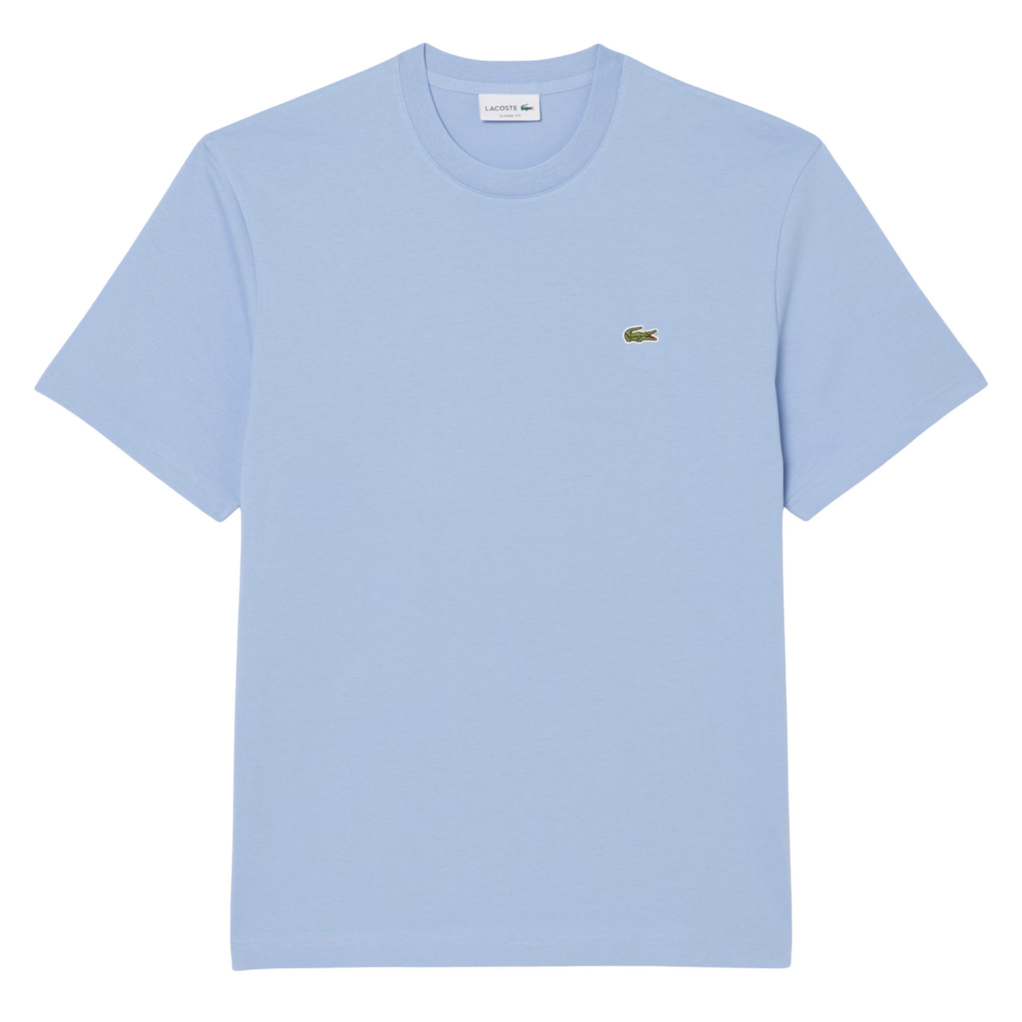 Mens Lacoste Light Blue Branded Cotton S/s T Shirt