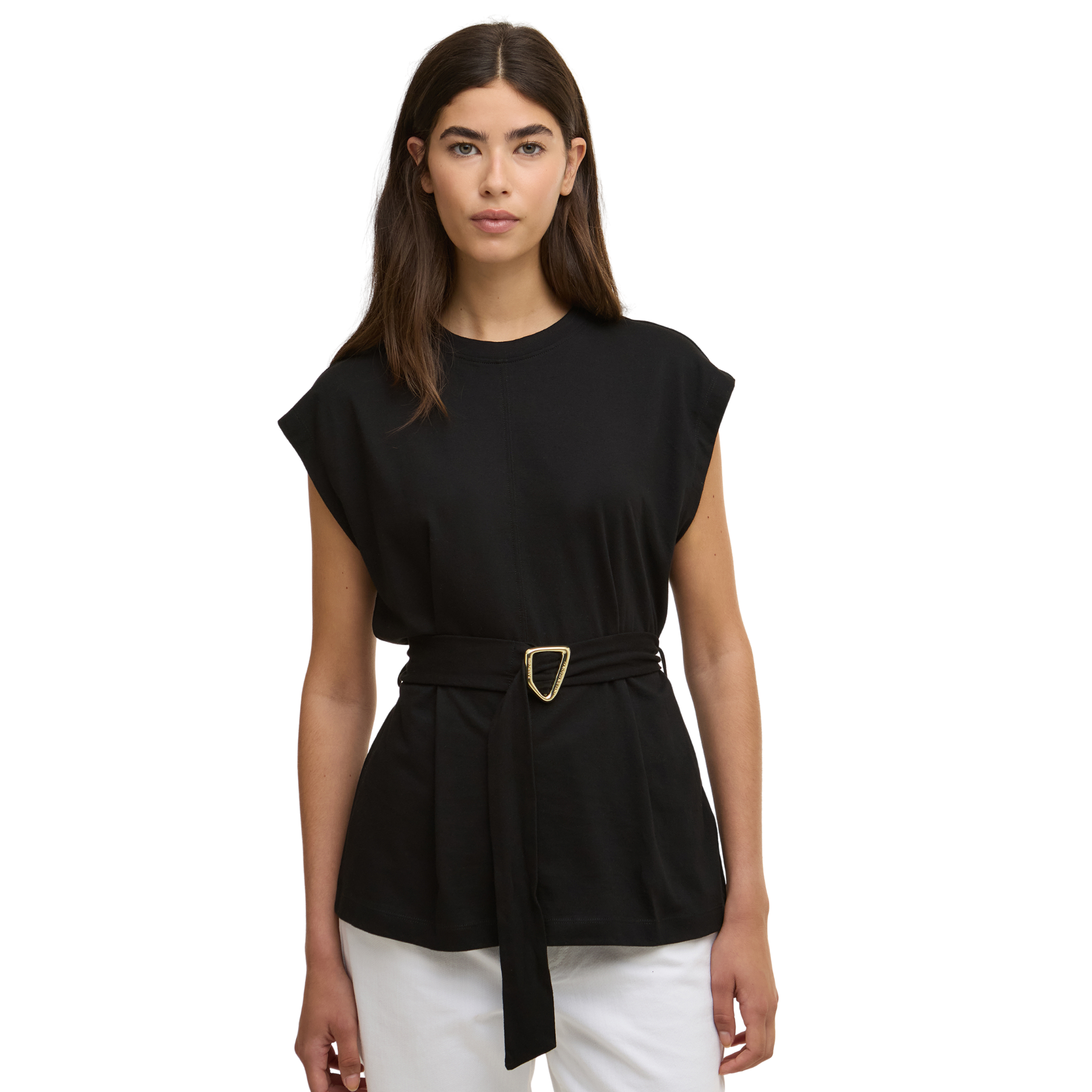 Womens Barbour International Black Alexis Top