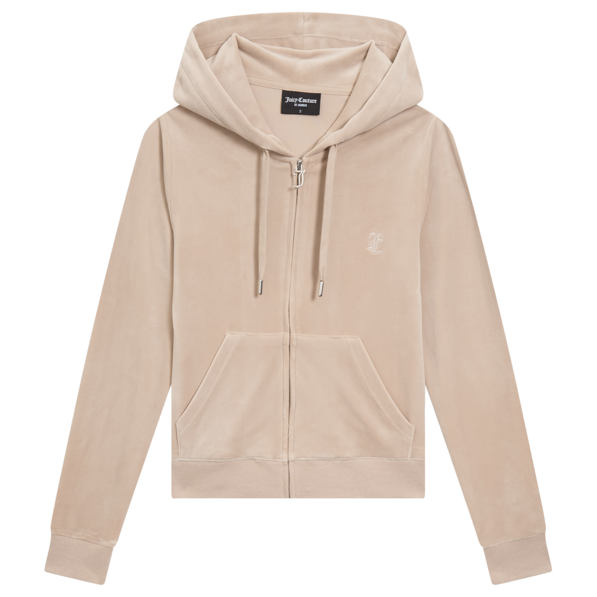 Womens Juicy Couture String Robertson Classic Zip Hoodie