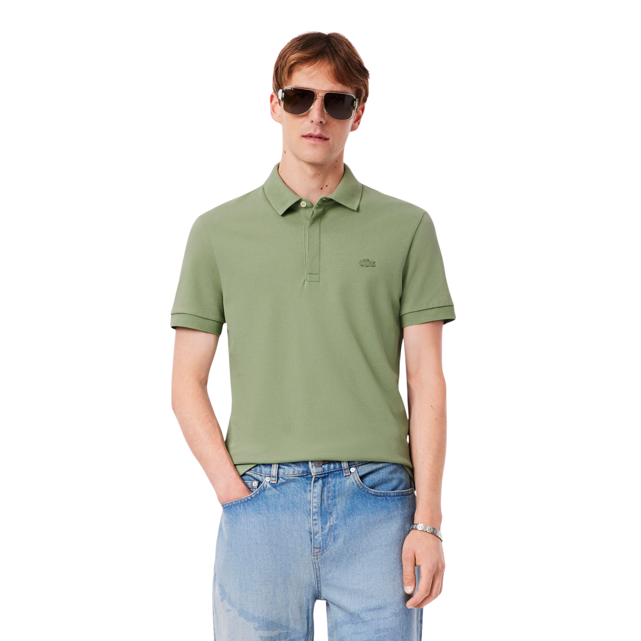 Mens Lacoste Thyme Paris Smart Regular Fit S/s Polo Shirt