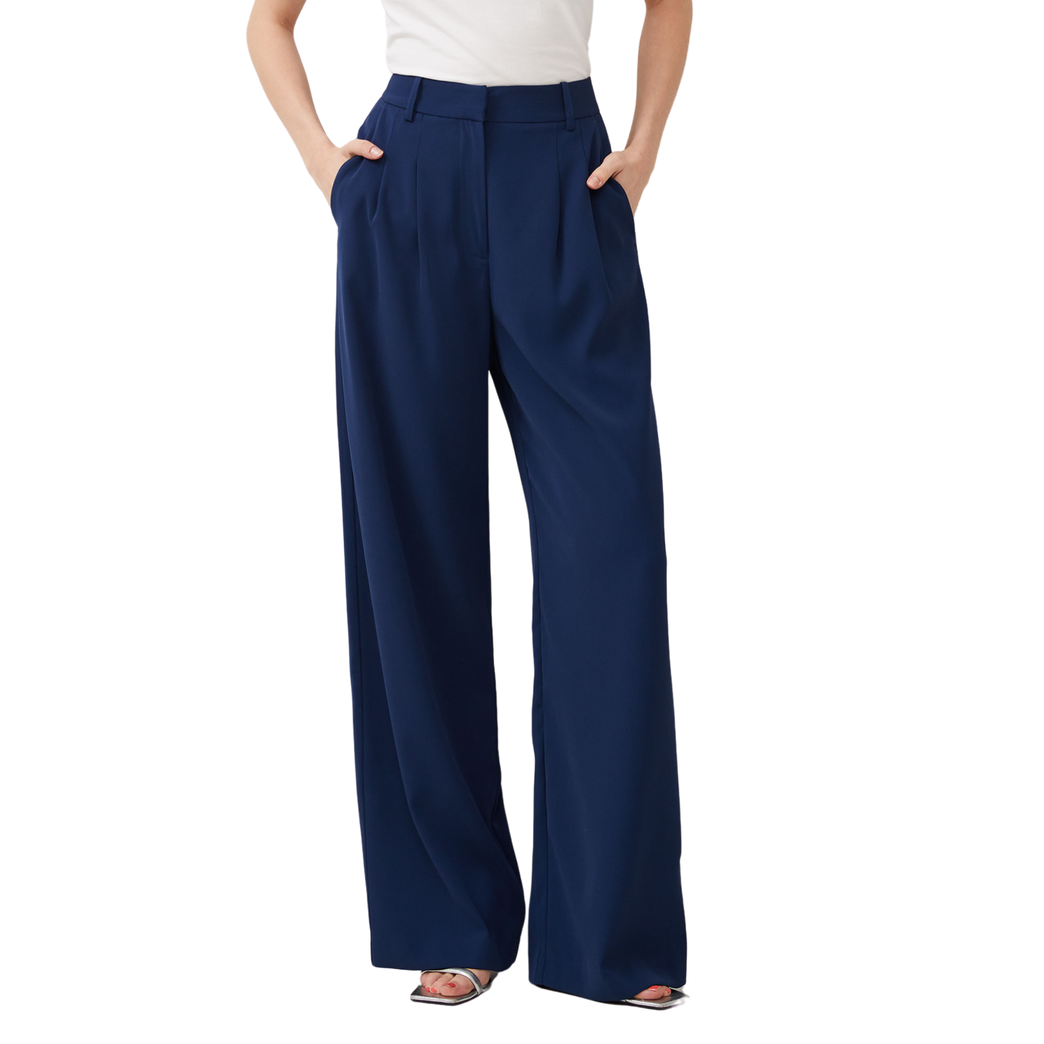 Womens French Connection Midnight Blue Harrie Suiting Trousers