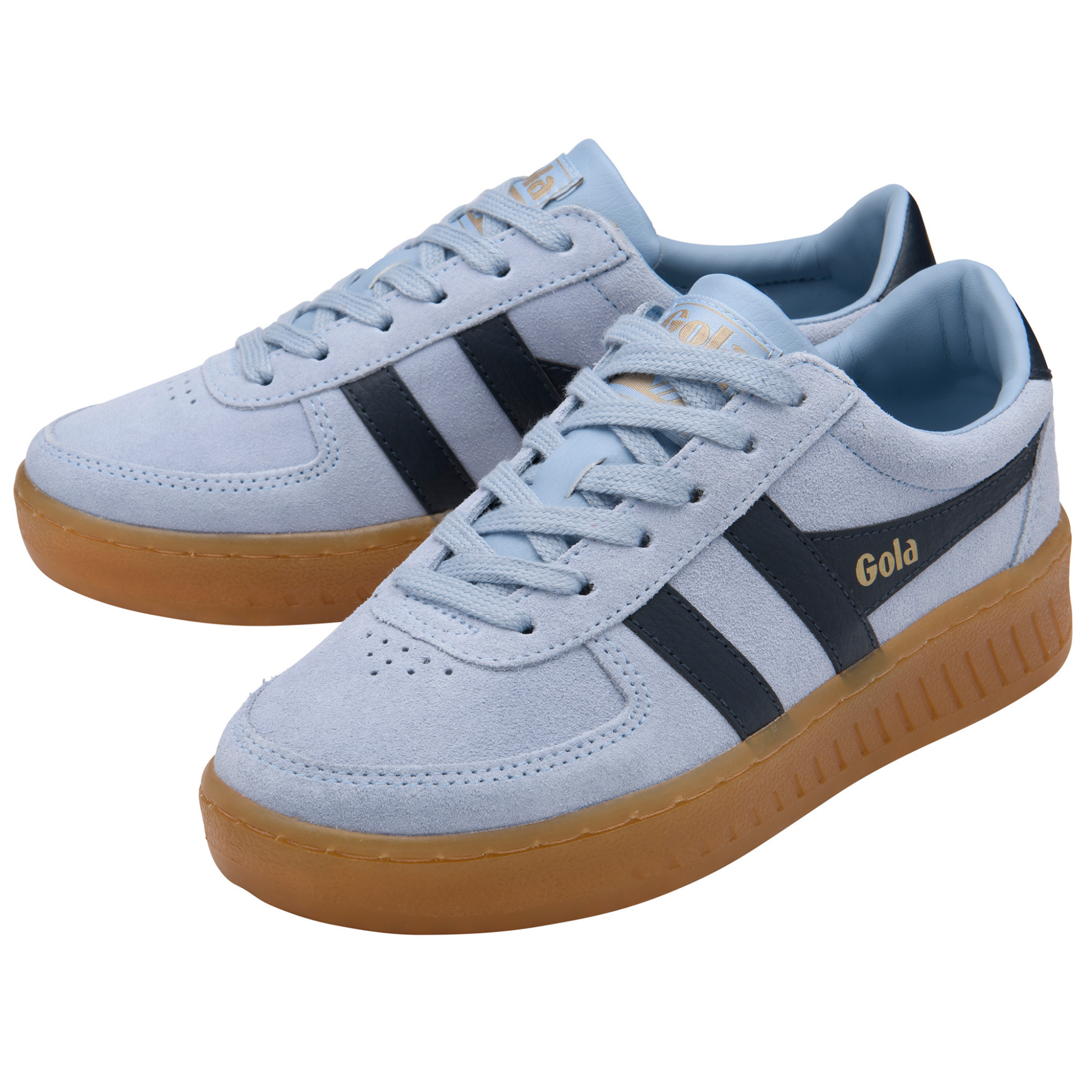 Womens Gola Air/Navy/Gum Grandslam Suede Trainers