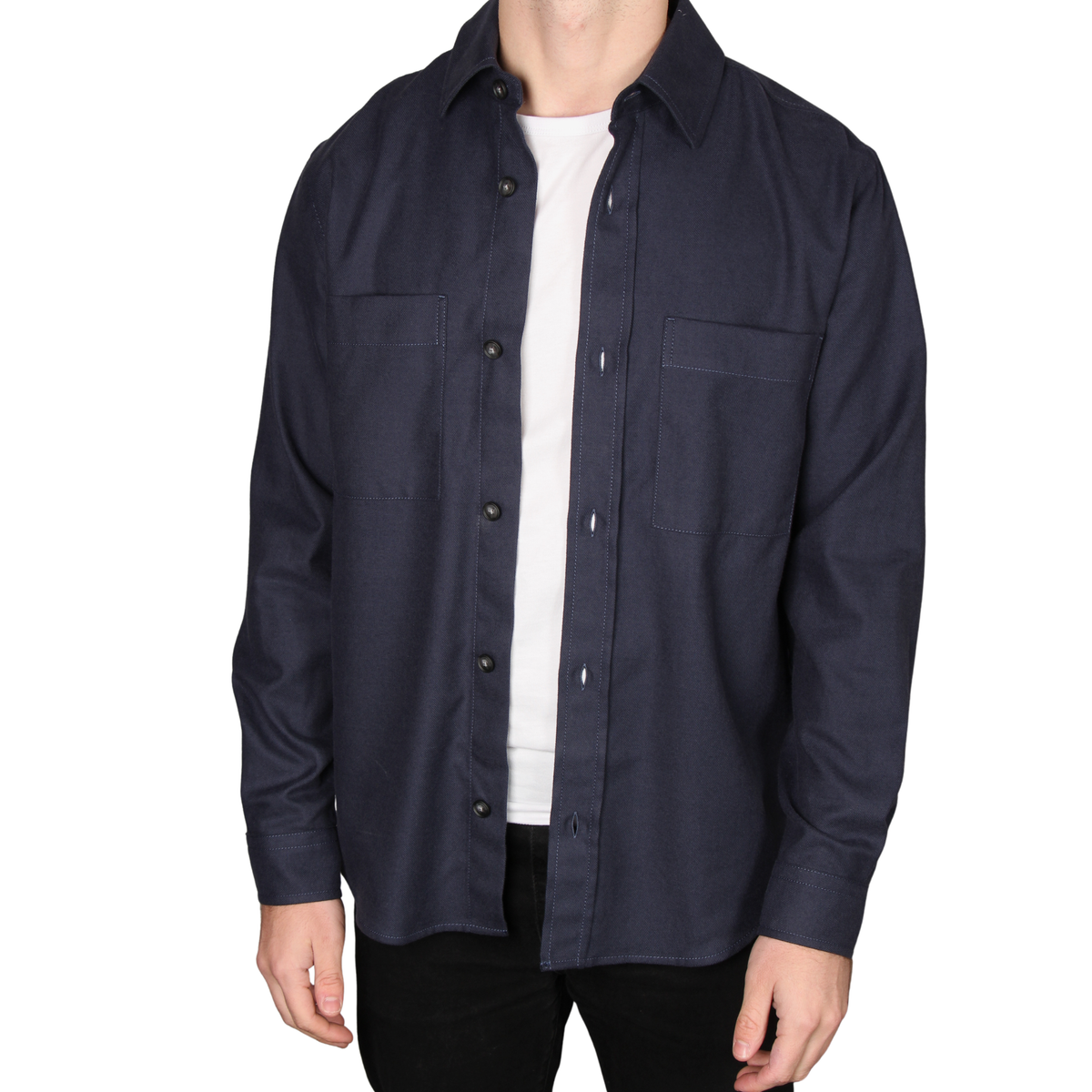 Mens BOSS Dark Blue H-Owen-K-2PP-261 L/s Shirt