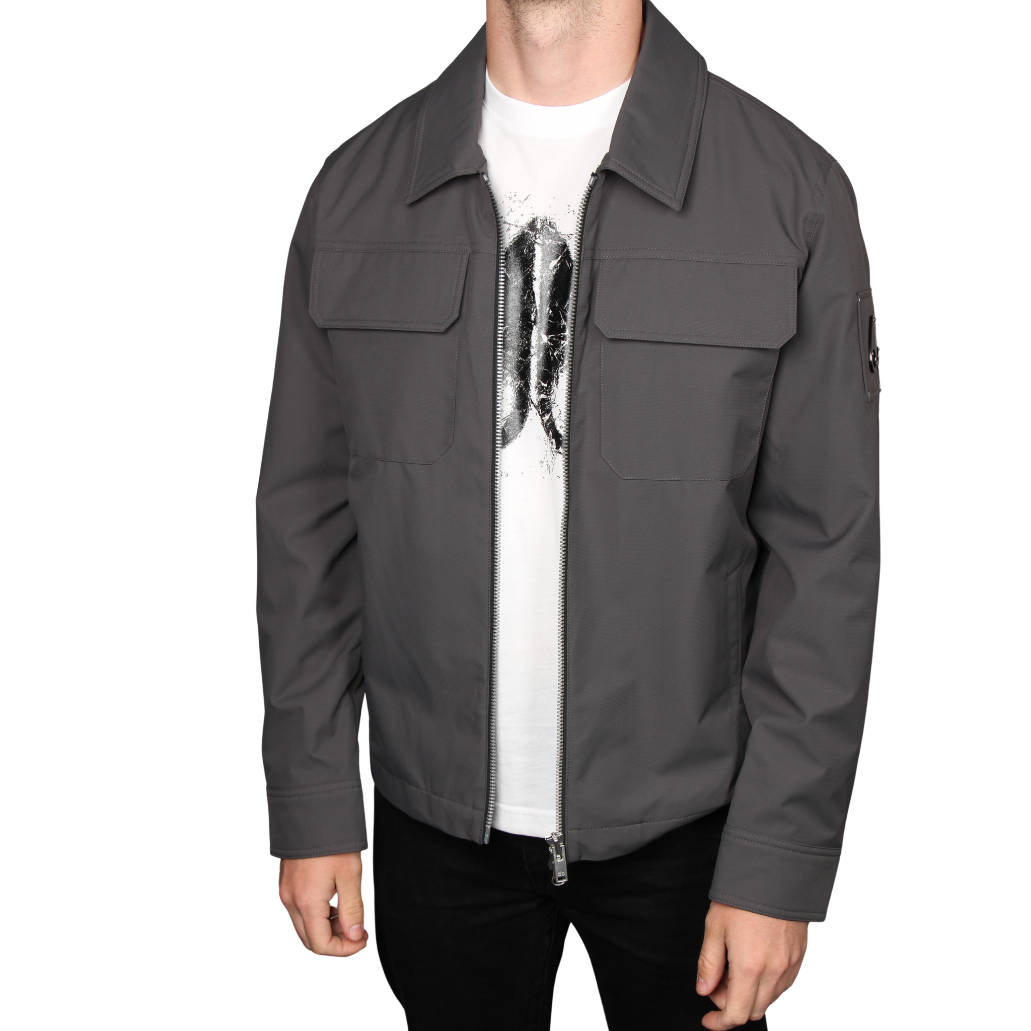 Mens Moose Knuckles Cement Jacques Jacket