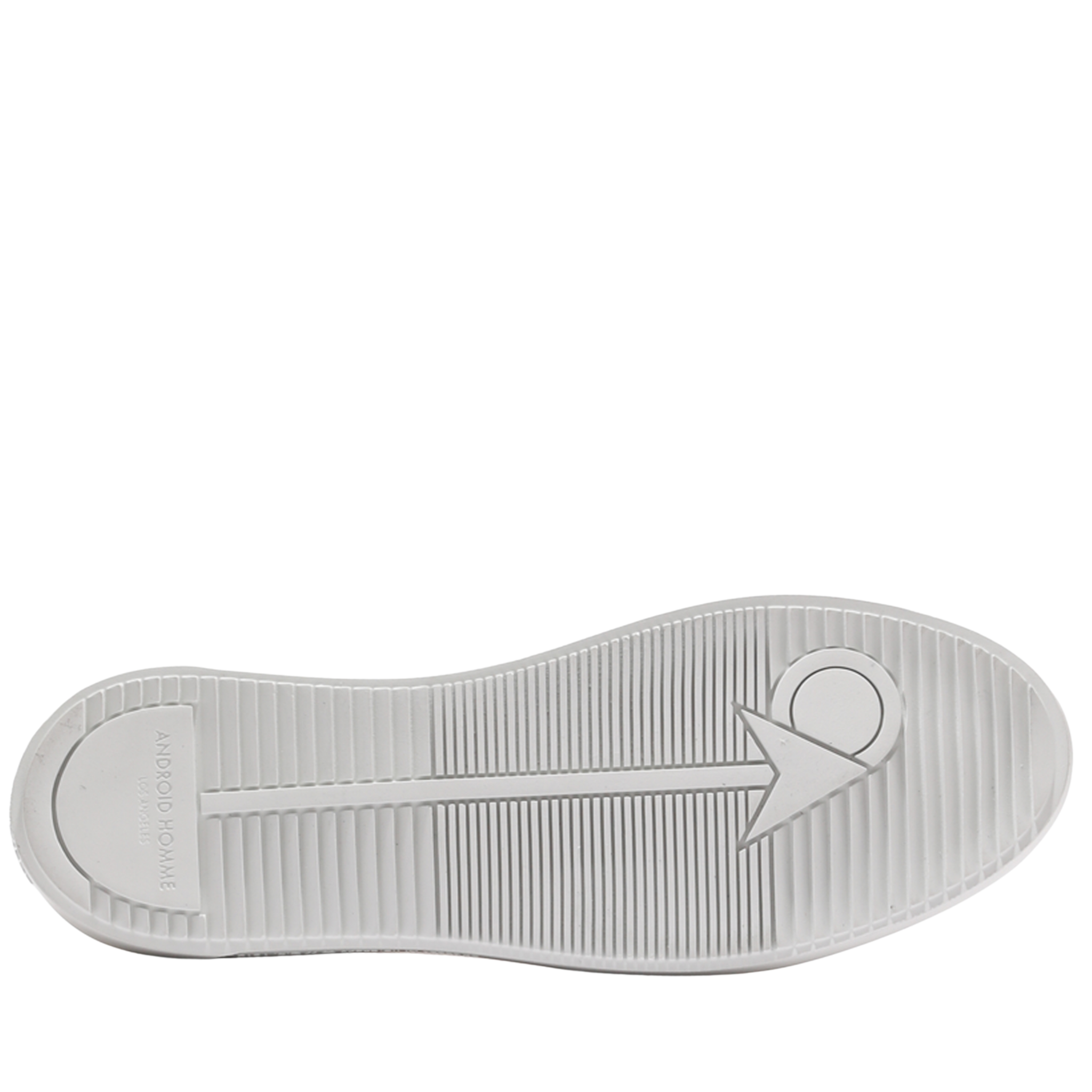 Mens Android Homme White/Navy Zuma Diamond Velvet Quilt Trainers