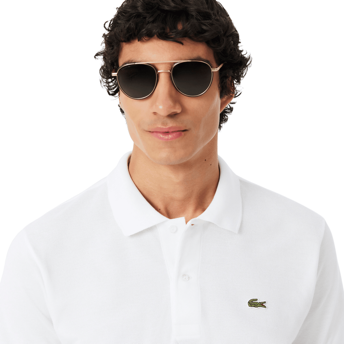Mens Lacoste White Classic L.12.12 Original S/s Polo