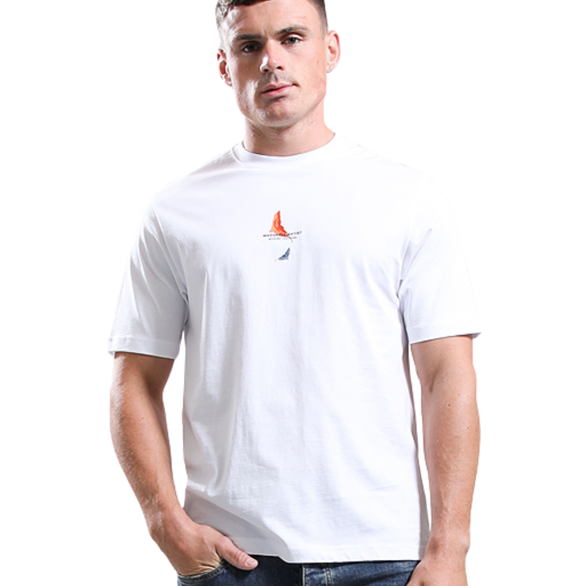 Mens Marshall Artist White Aspen Back Print S/s T Shirt