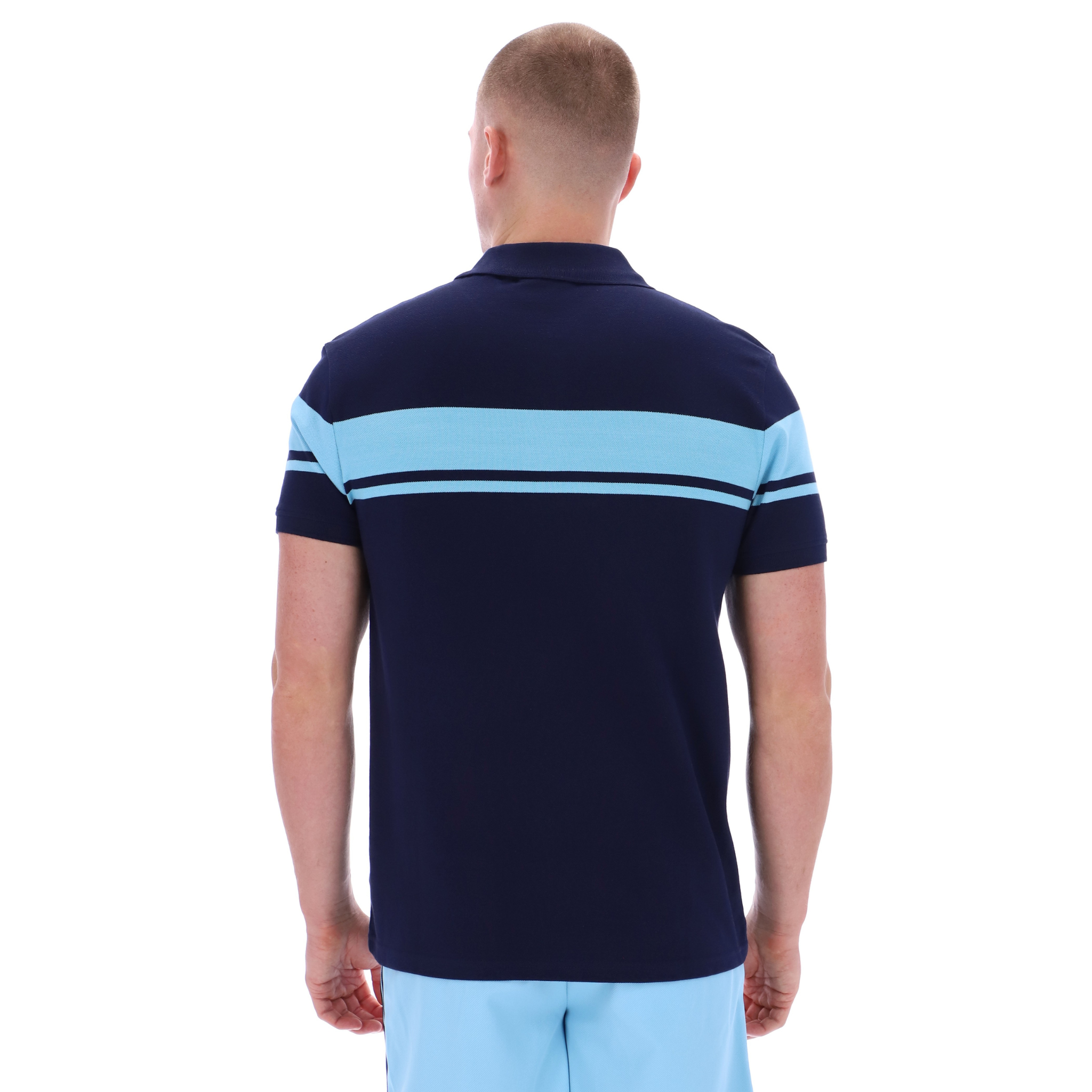 Mens Sergio Tacchini Maritime Blue/Baltic Sea Young Line S/s Polo Shirt