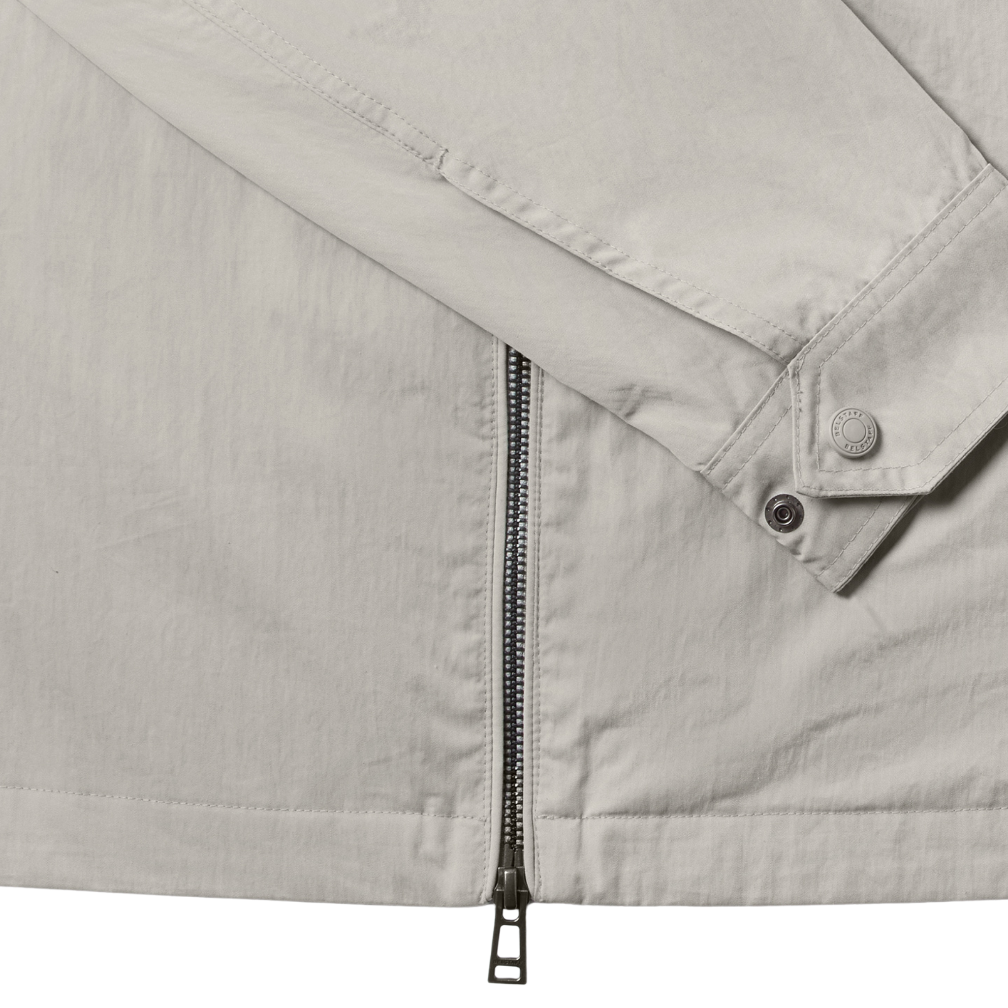 Mens Belstaff Cement Grey Drome Zip Overshirt