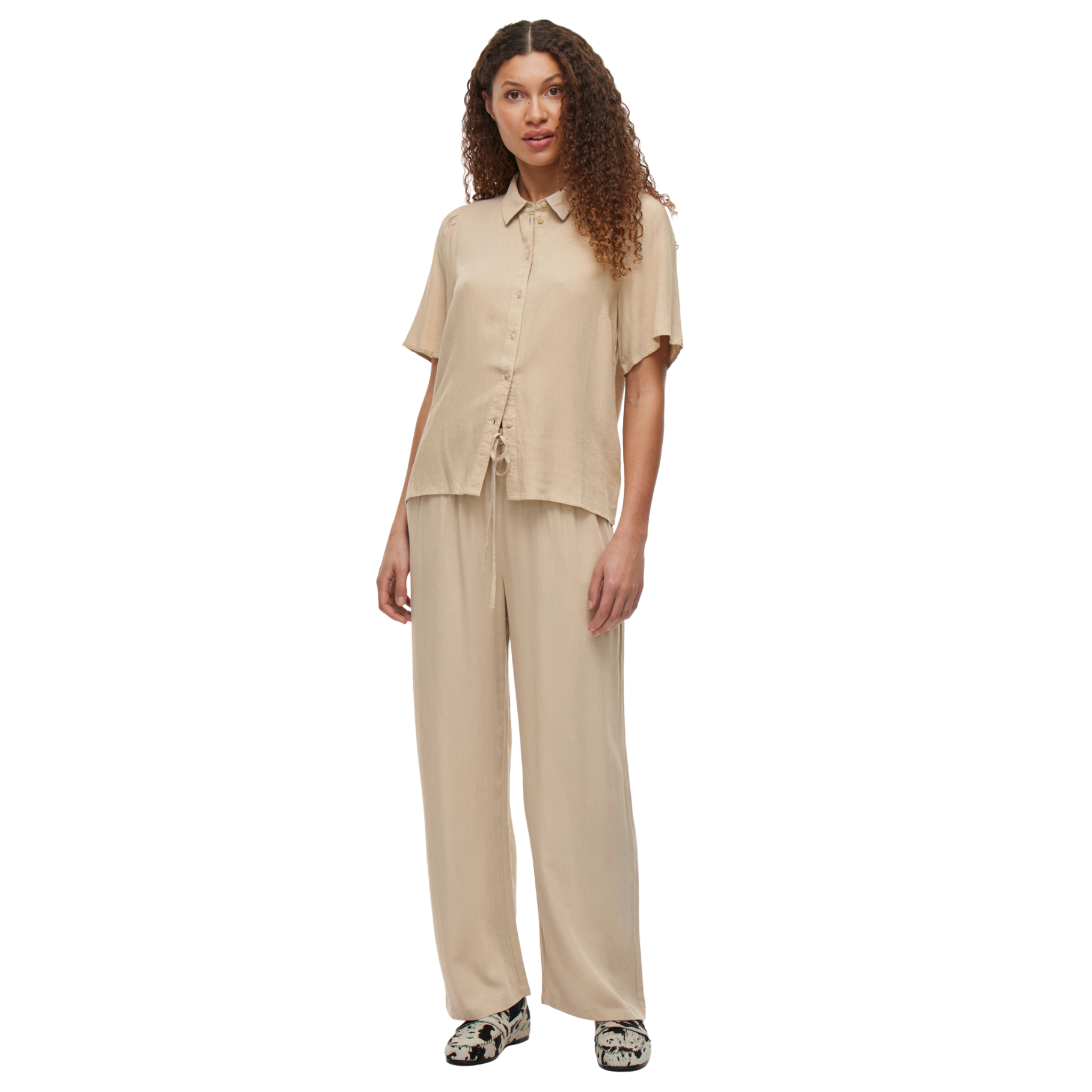 Womens Vila Feather Grey Vipricil 7/8 Pants