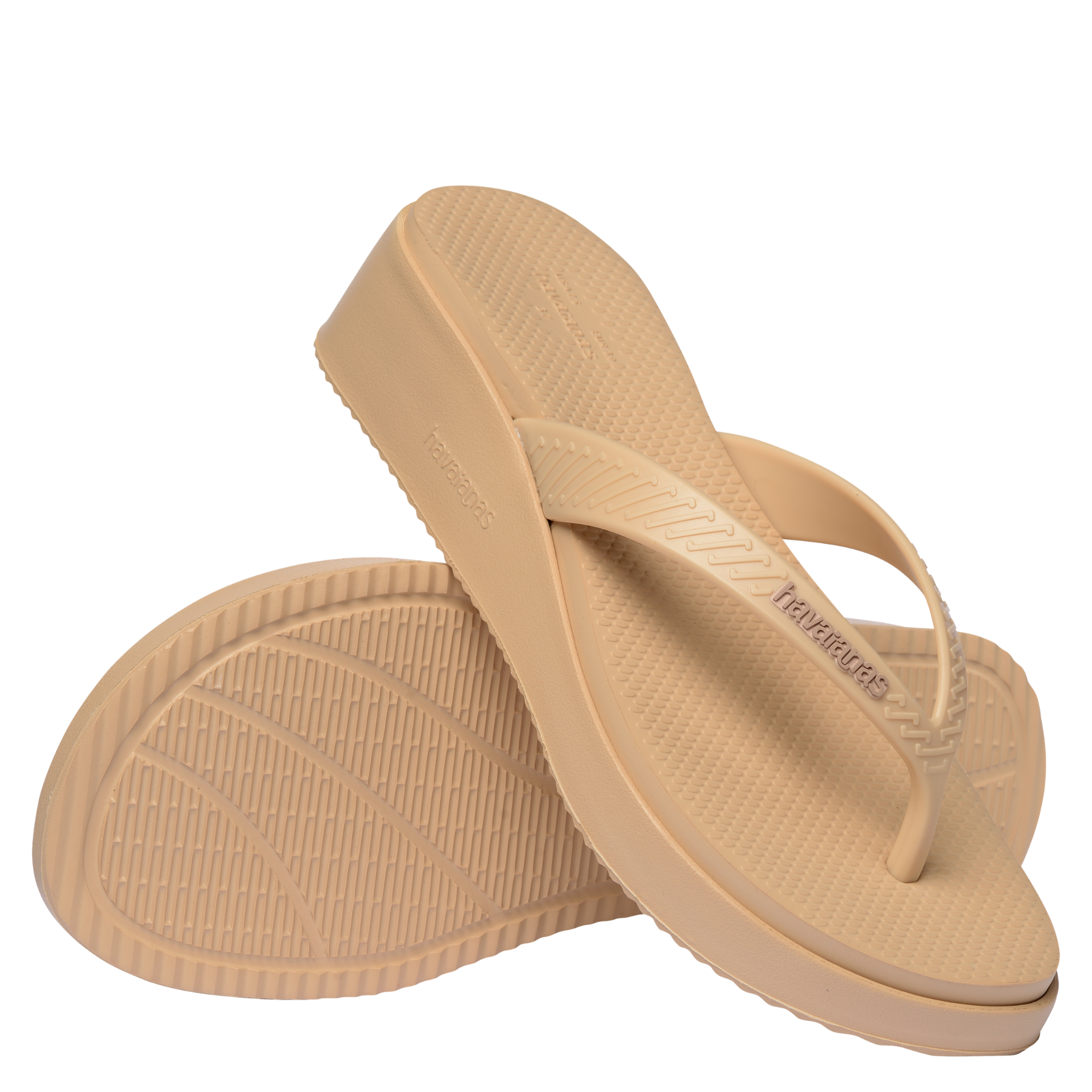 Womens Havaianas Golden High Platform Flip Flops