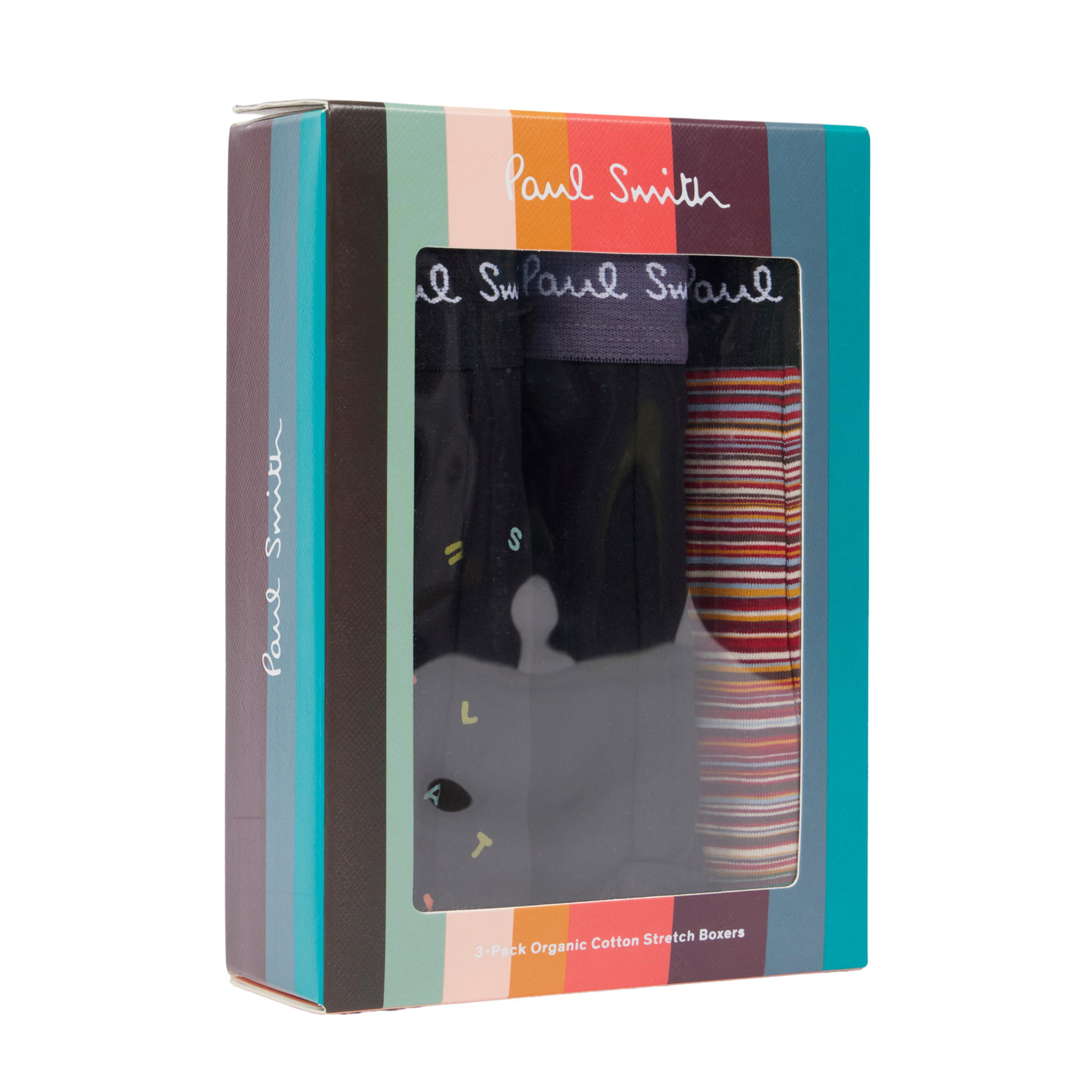 Mens Paul Smith Signature/Black Letters 3PK Trunks