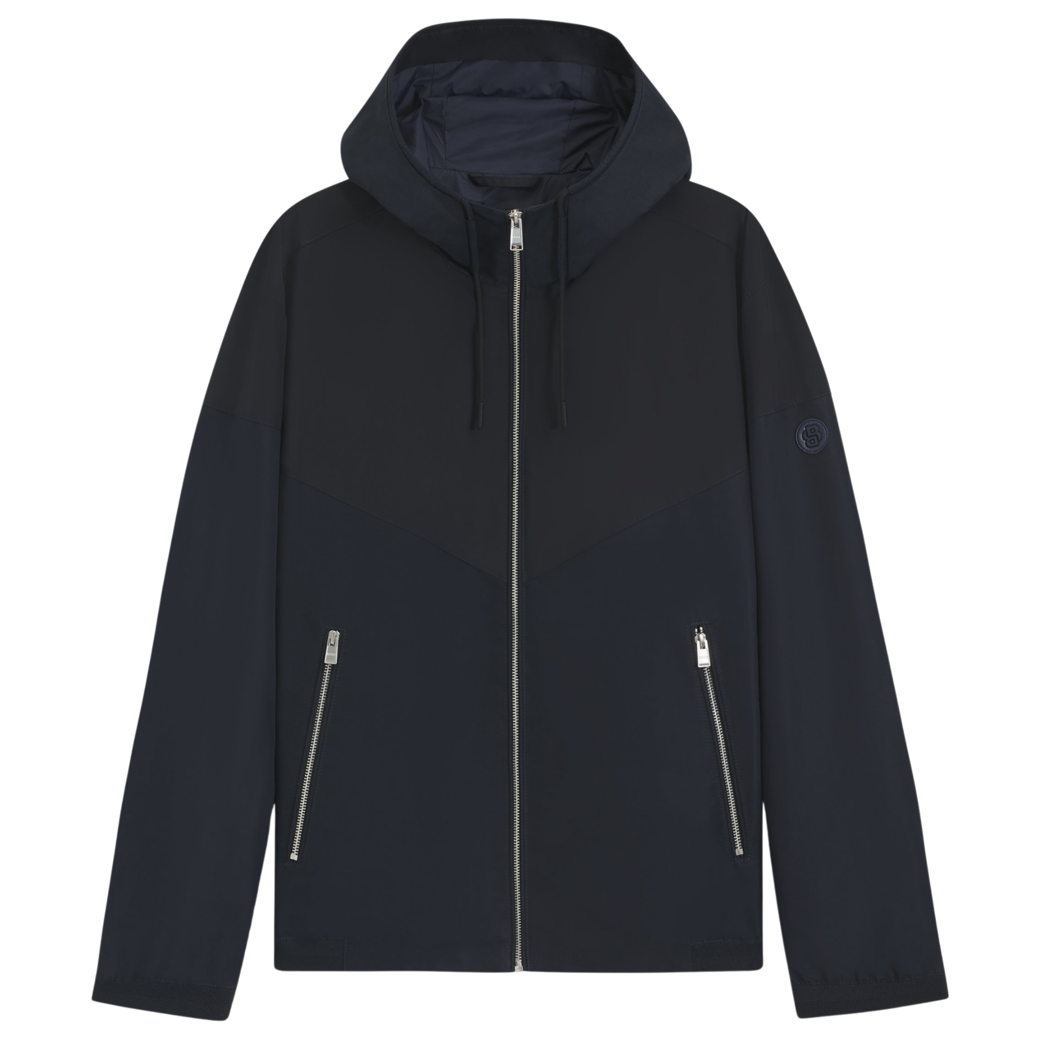 Mens BOSS Dark Blue H-Cireno4 Hooded Jacket