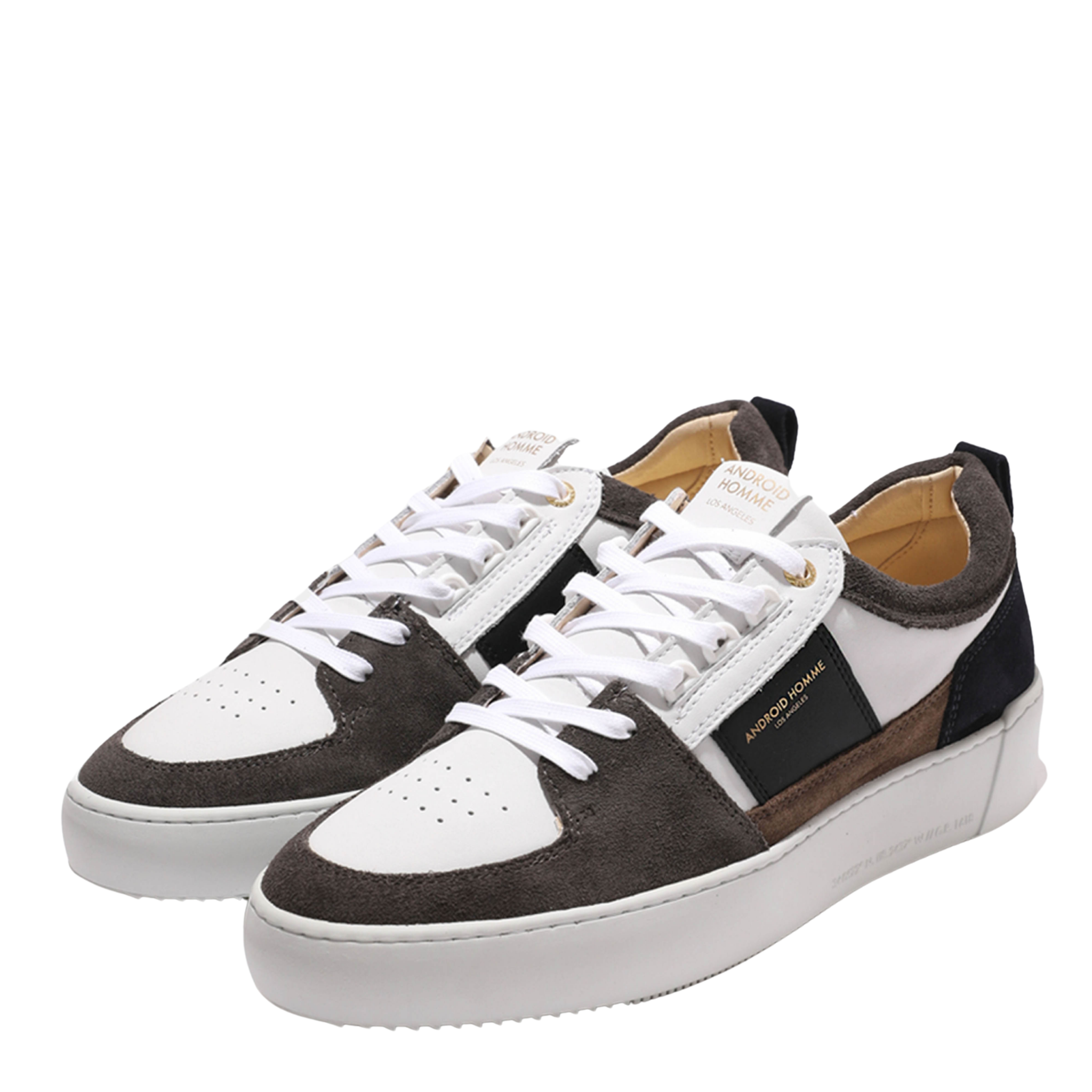 Mens Android Homme White/Navy/Grey/Taupe Point Dume Trainers