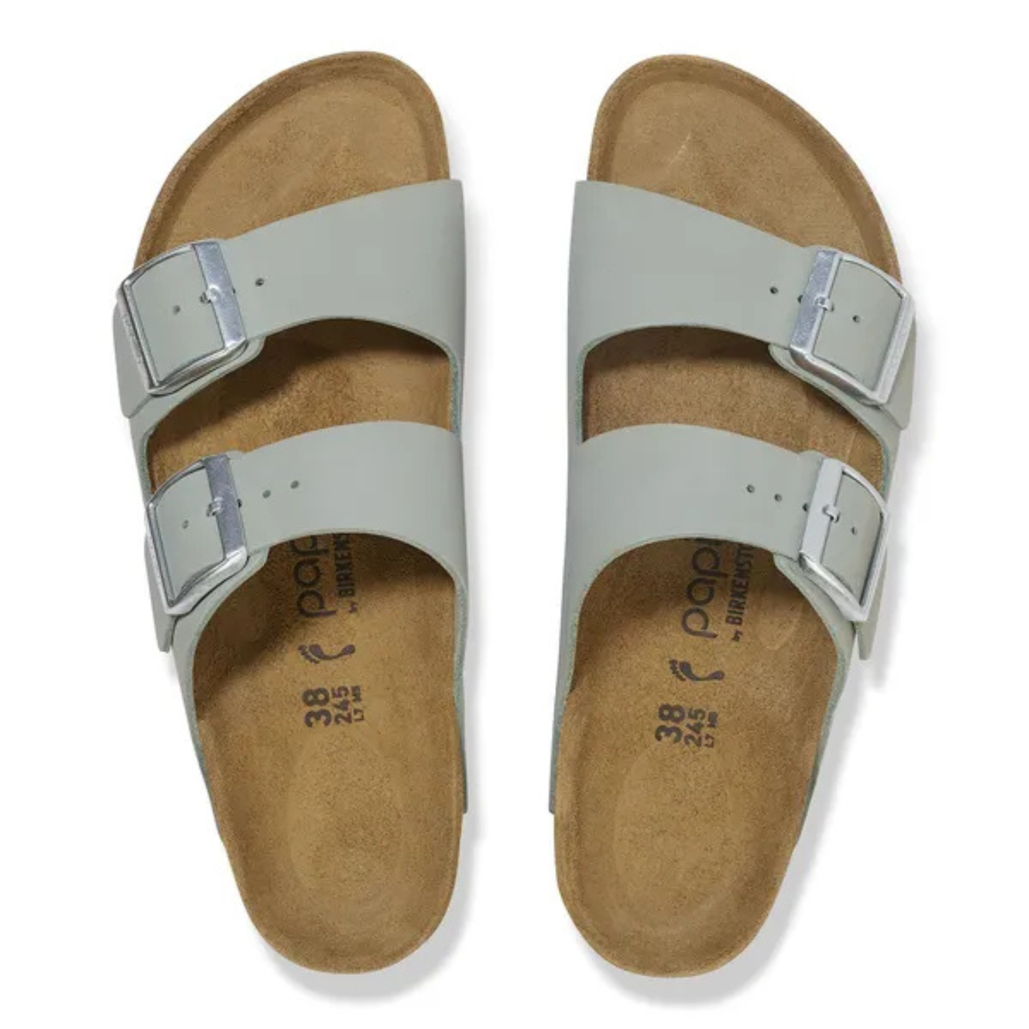 Womens Birkenstock Pure Sage Arizona Flex Platform Sandals